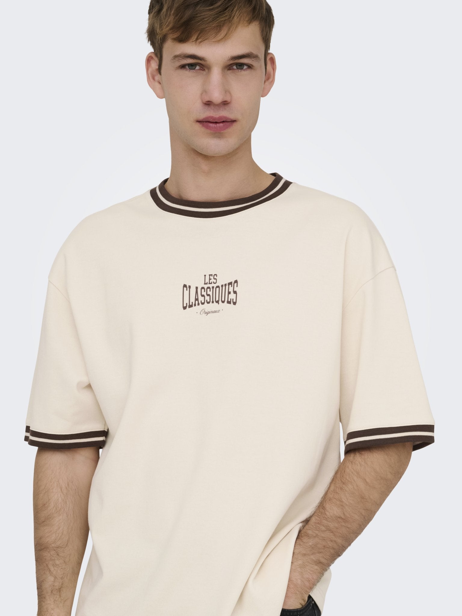 Only & Sons Herren T-Shirts kurz Whitecap Gray/C