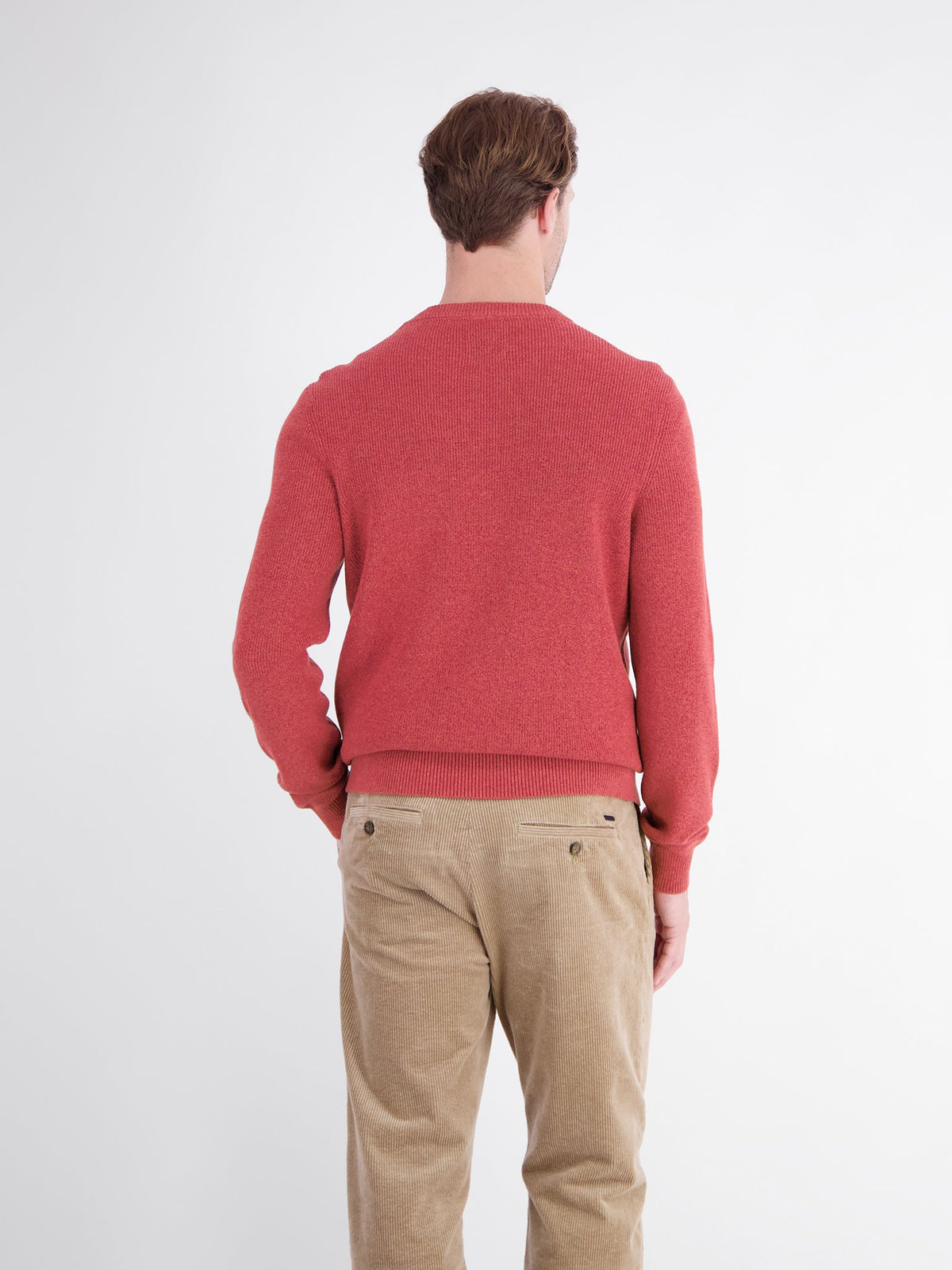 Lerros Herren Pullover Muted Red
