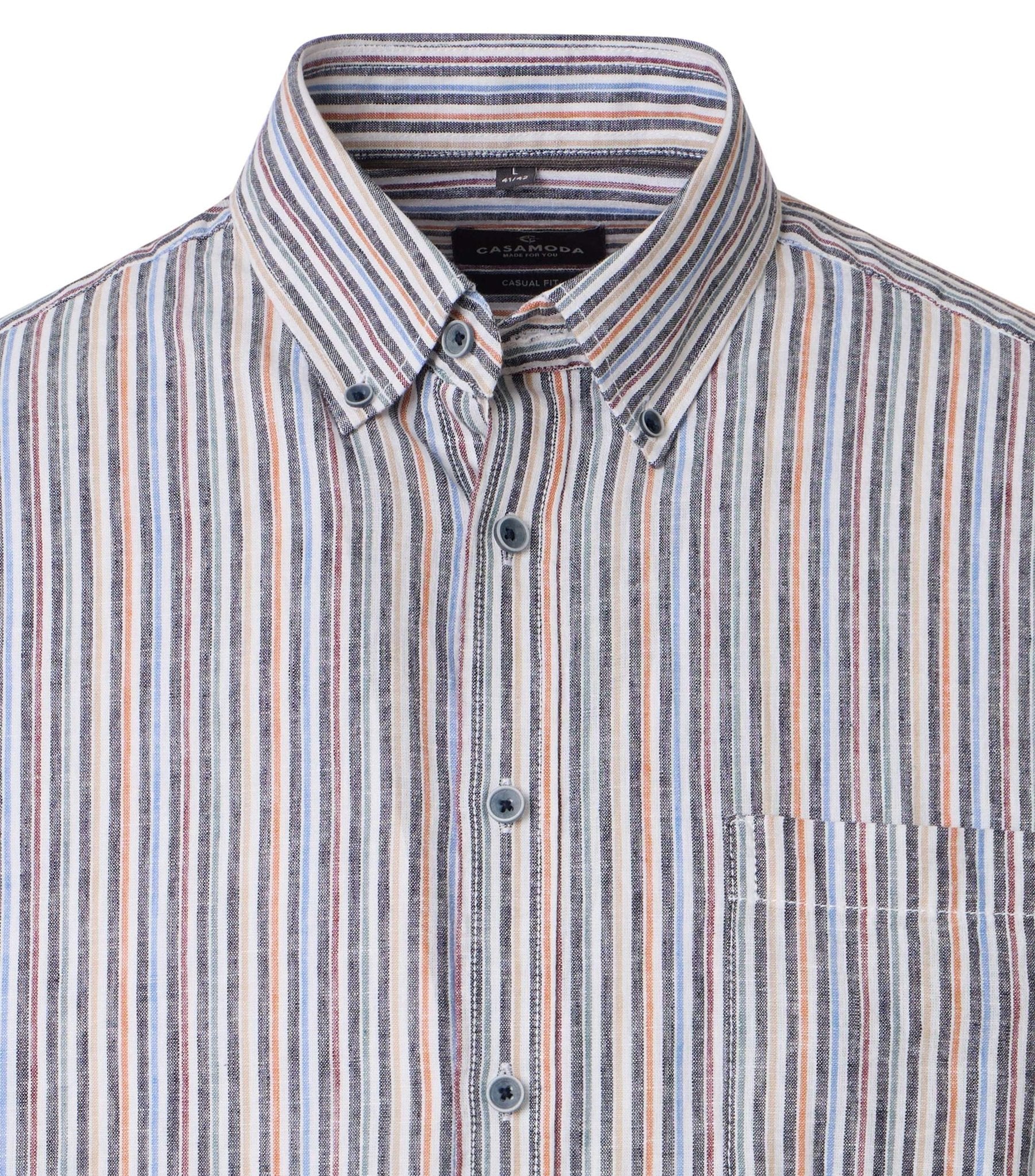 Casa Moda Herren Hemden kurz  Blau