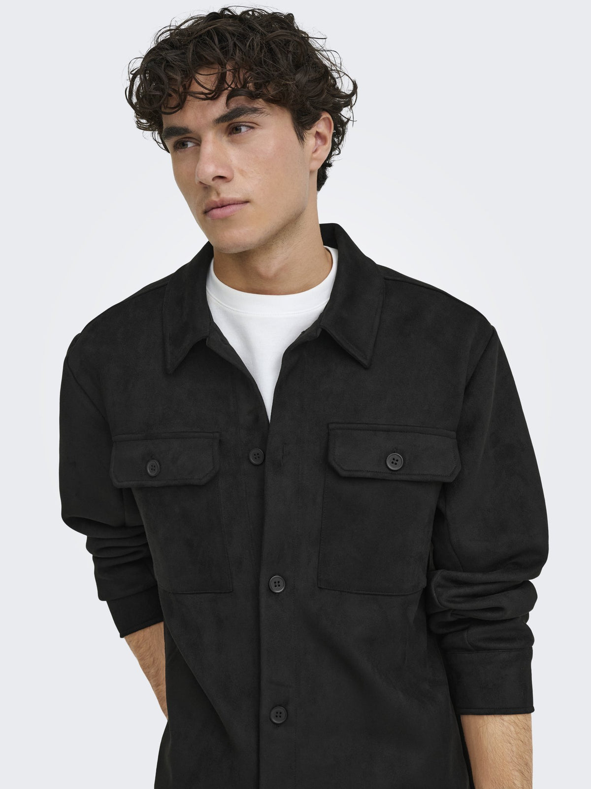Only & Sons Herren Hemden lang Black