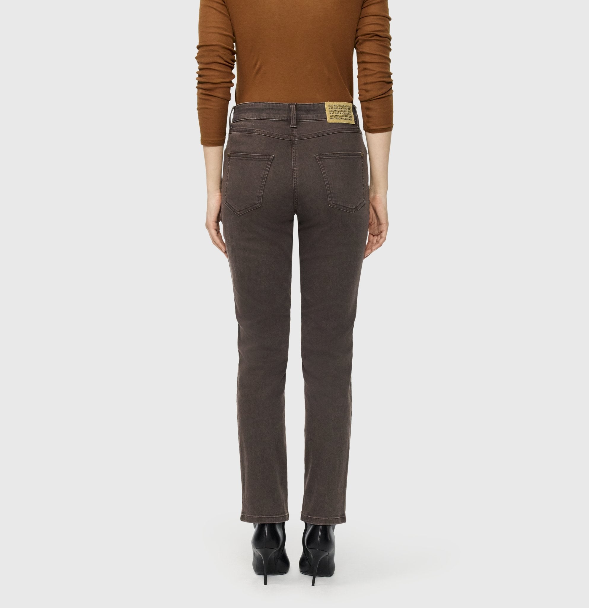 Mac Damen Jeans Brown Stone Was