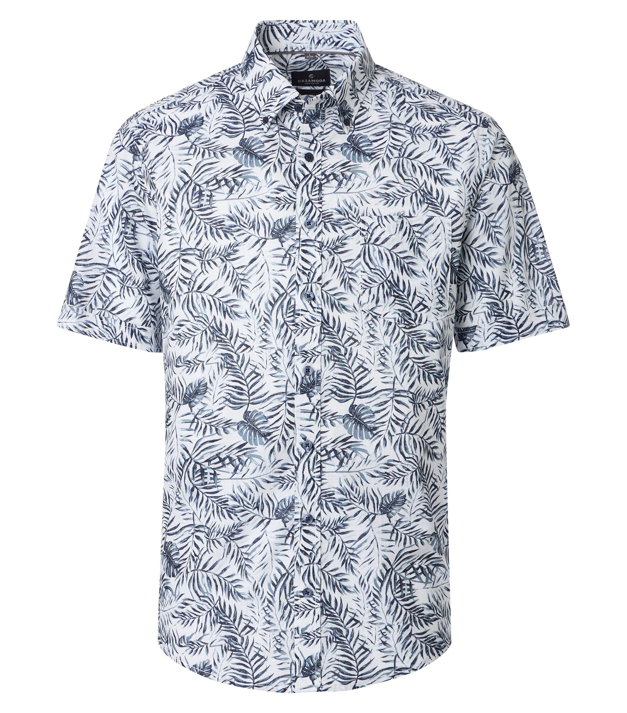 Casa Moda Herren Hemden kurz  Blau
