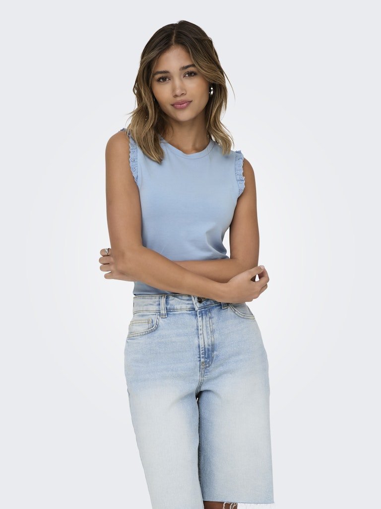 only Damen Tops Soft Chambray