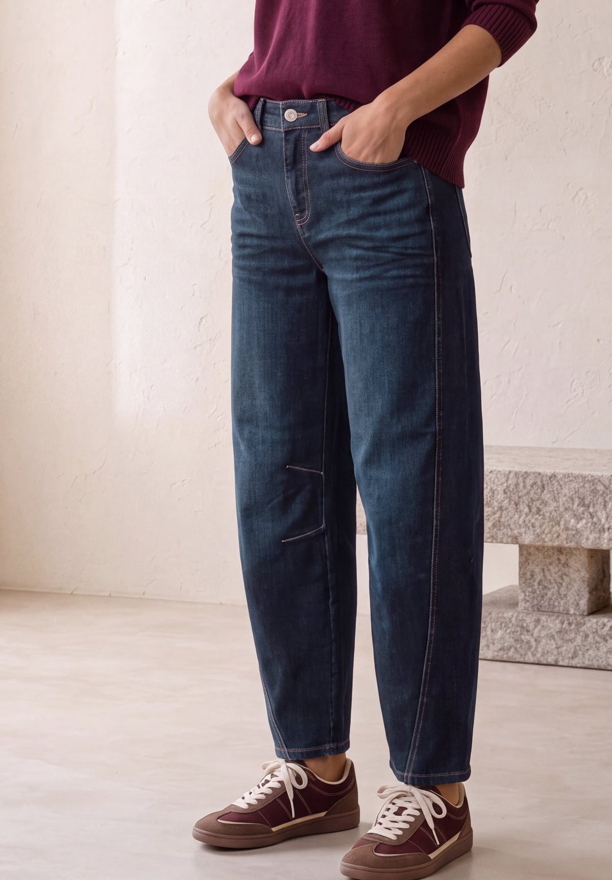 Street One Damen Hosen  Dark Blue