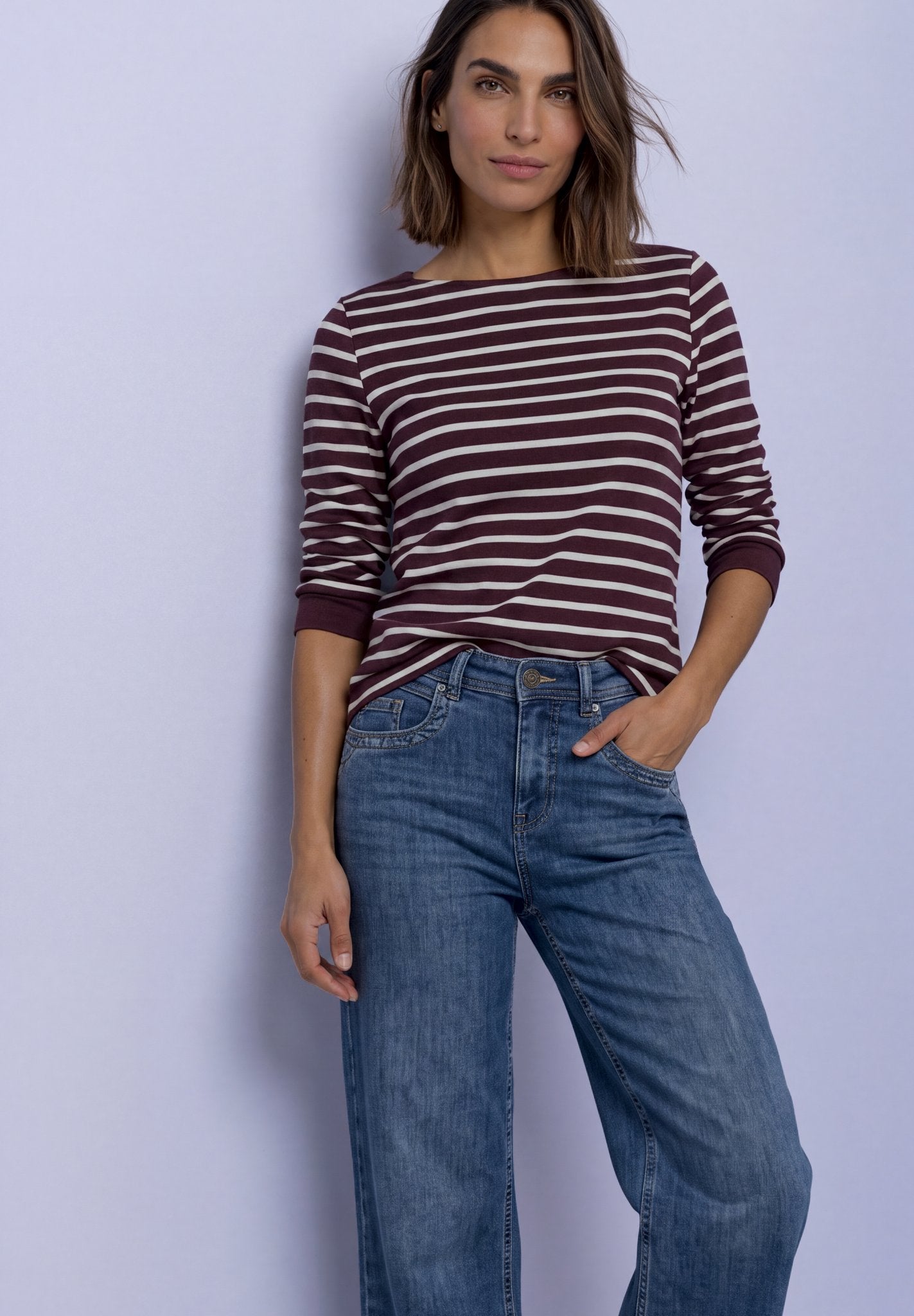 Street One Damen T-Shirts Rustic Ro
