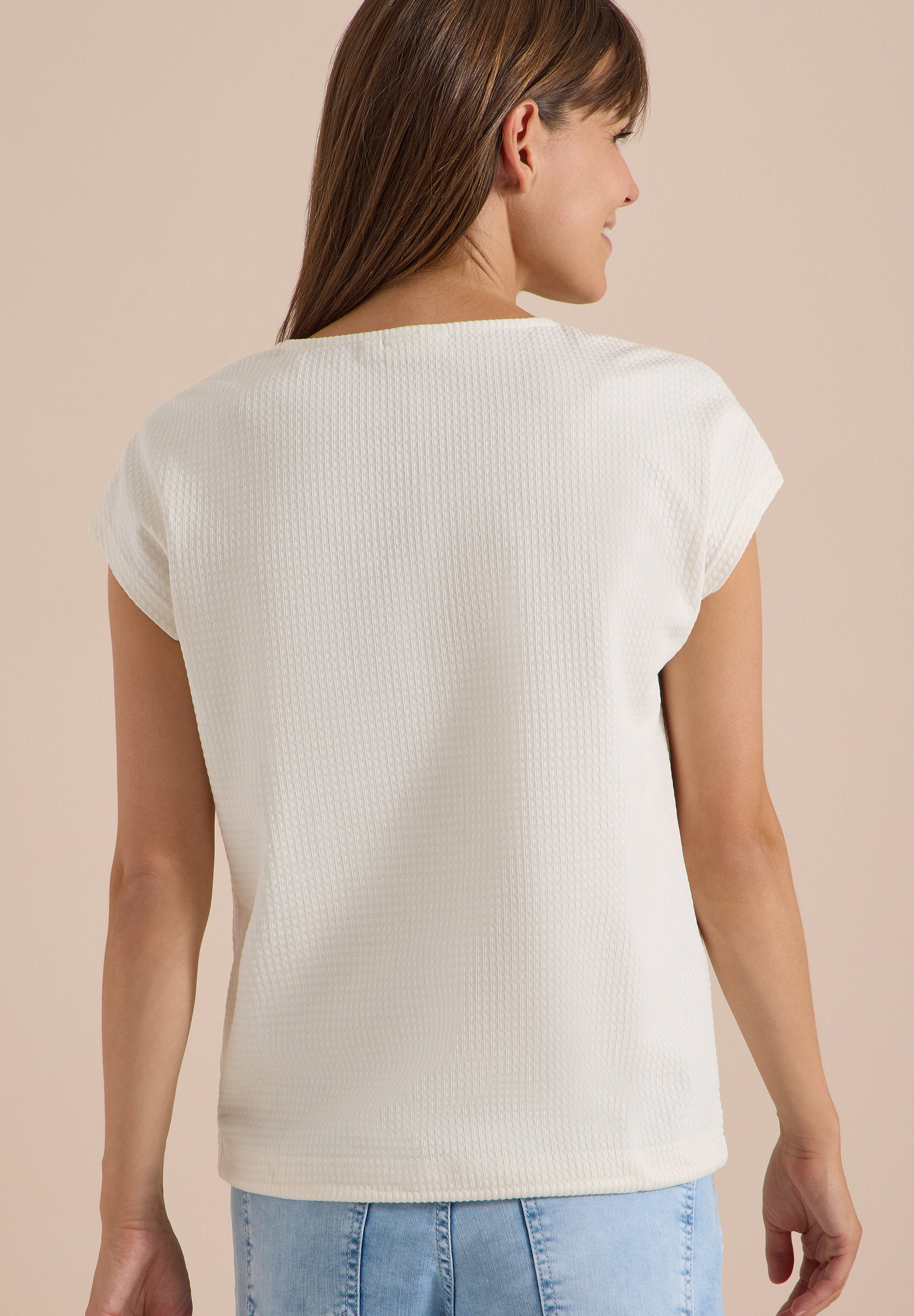 Cecil Damen T-Shirts  Vanilla W