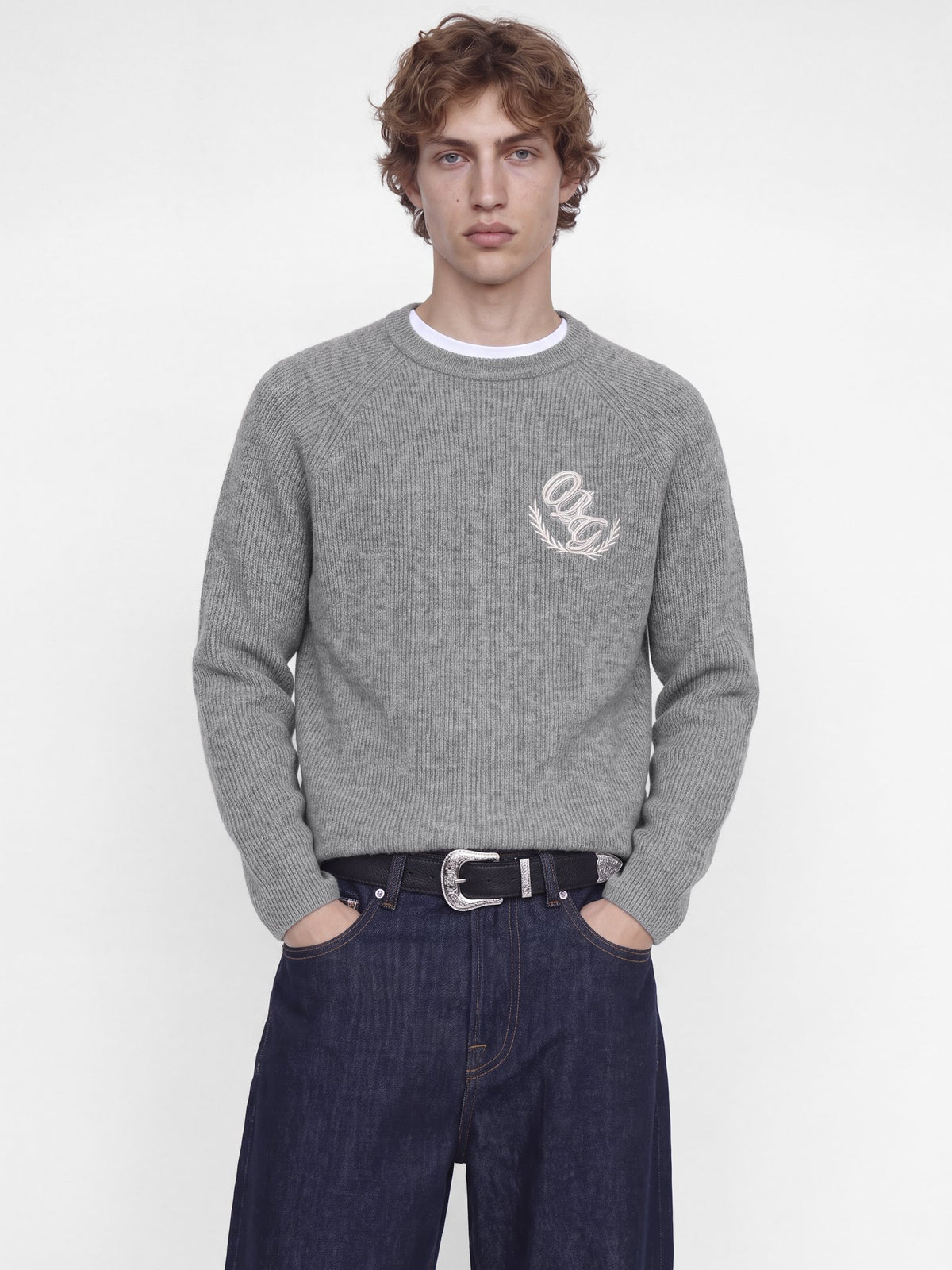 Jack & Jones Herren Pullover Light Grey Mela