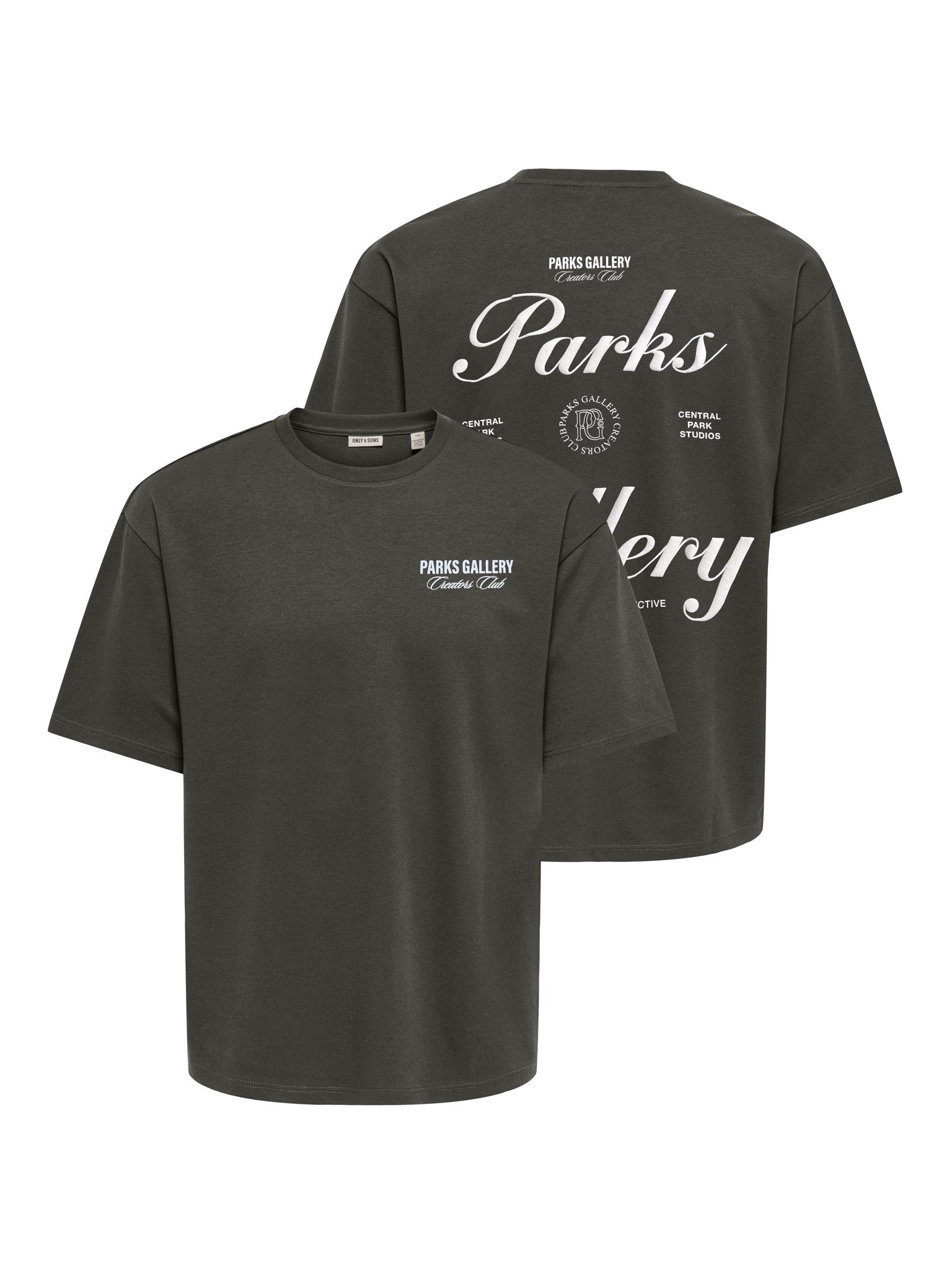 Only & Sons Herren T-Shirts kurz Beluga/Central
