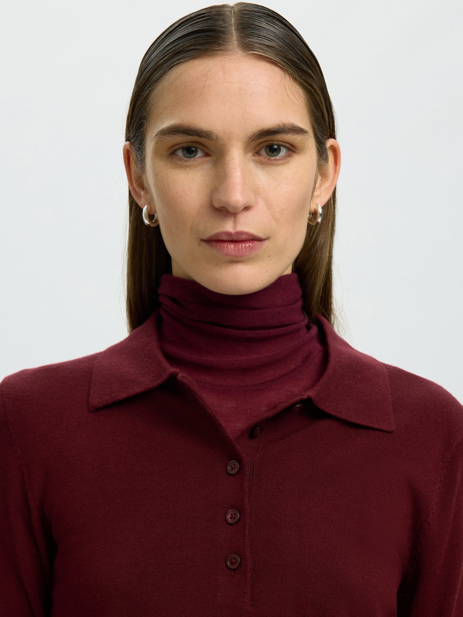 Selected Femme Damen Pullover Tawny Port