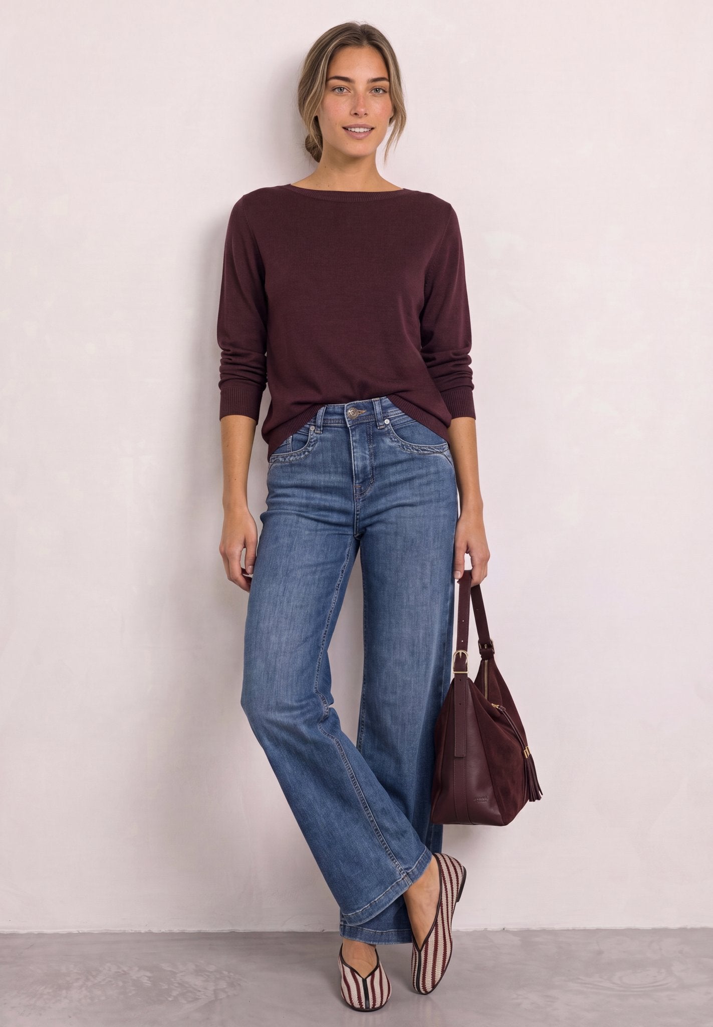 Street One Damen Pullover  Rustic Ro