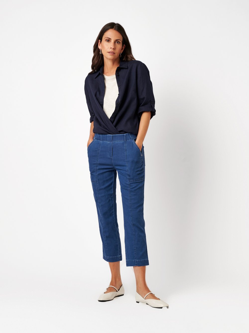 Toni Dress Damen Hosen Blue