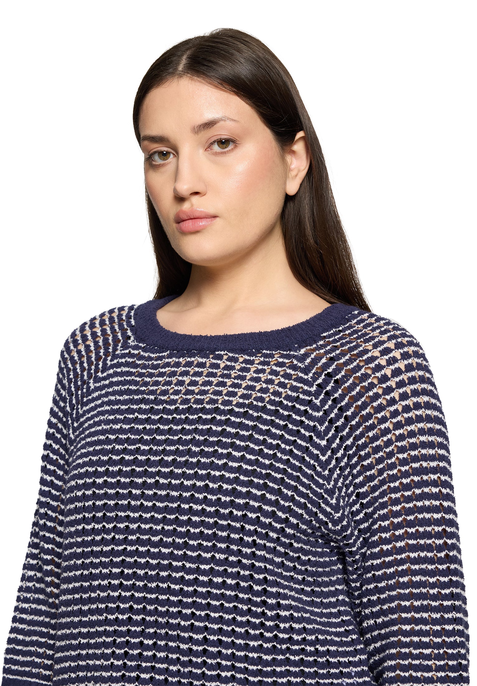 Cartoon Damen Pullover Dark Blue/Cream