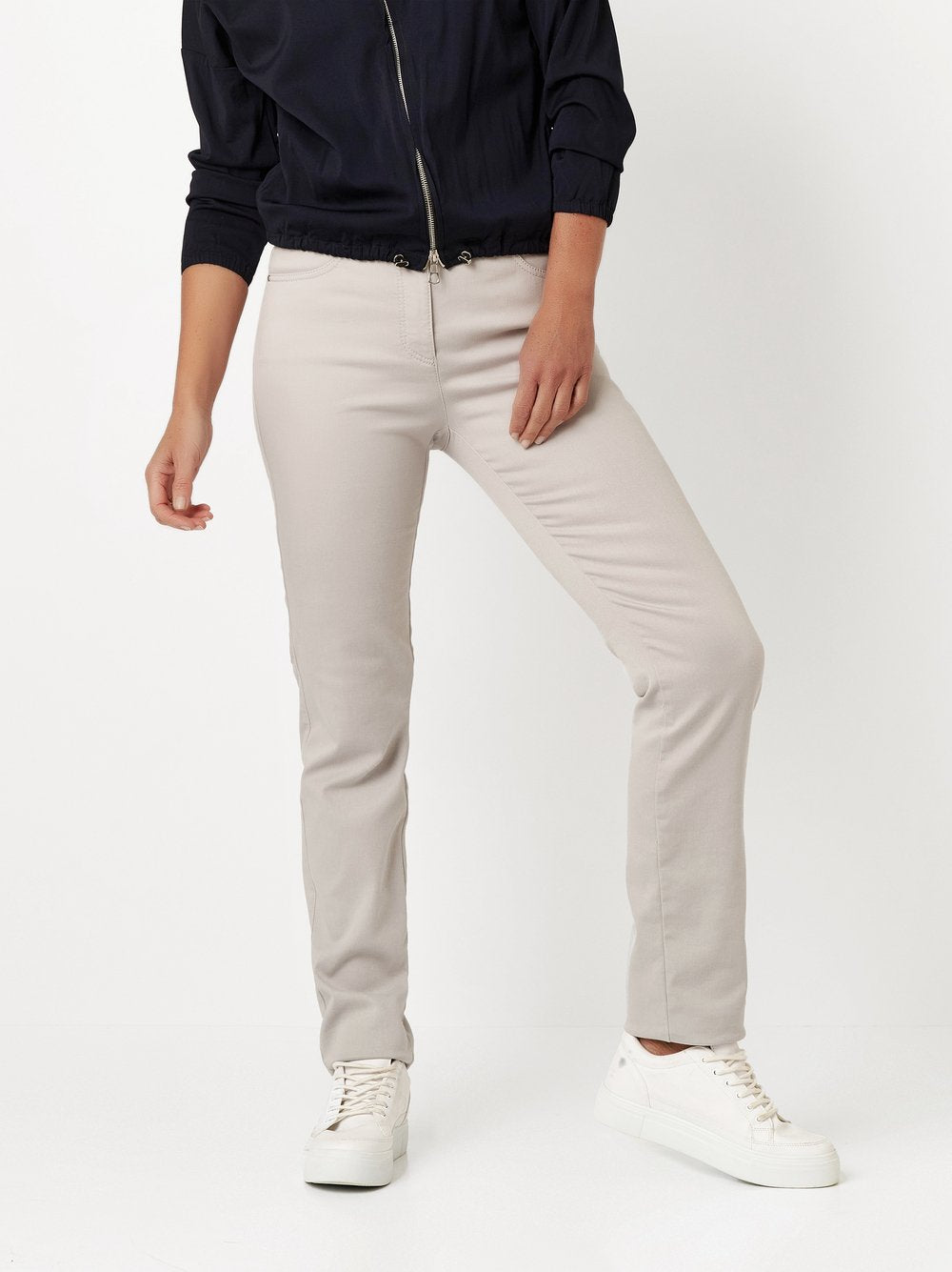 Toni Dress Damen Hosen Silbergrau