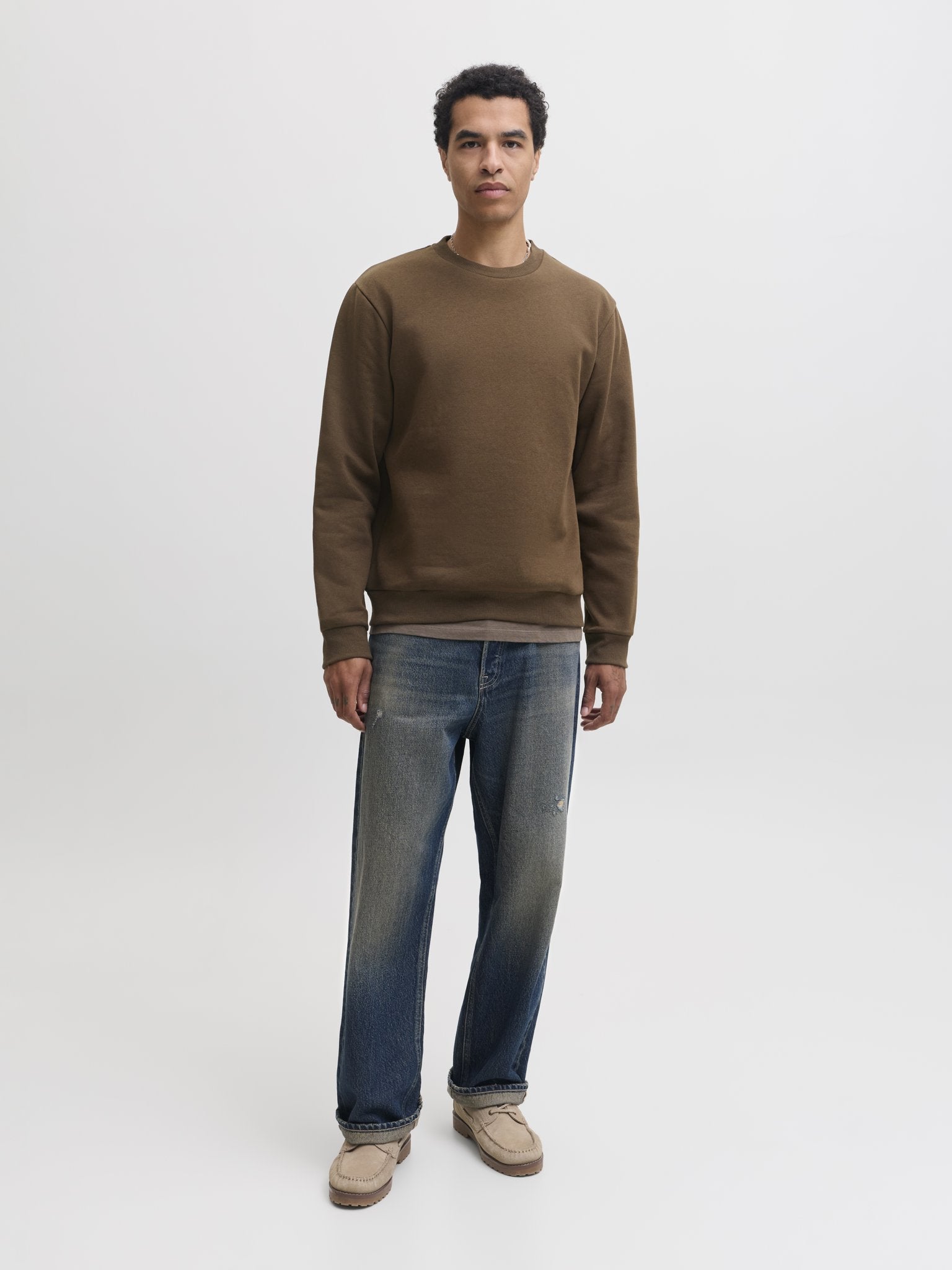 Jack & Jones Herren Sweatshirts Cocoa