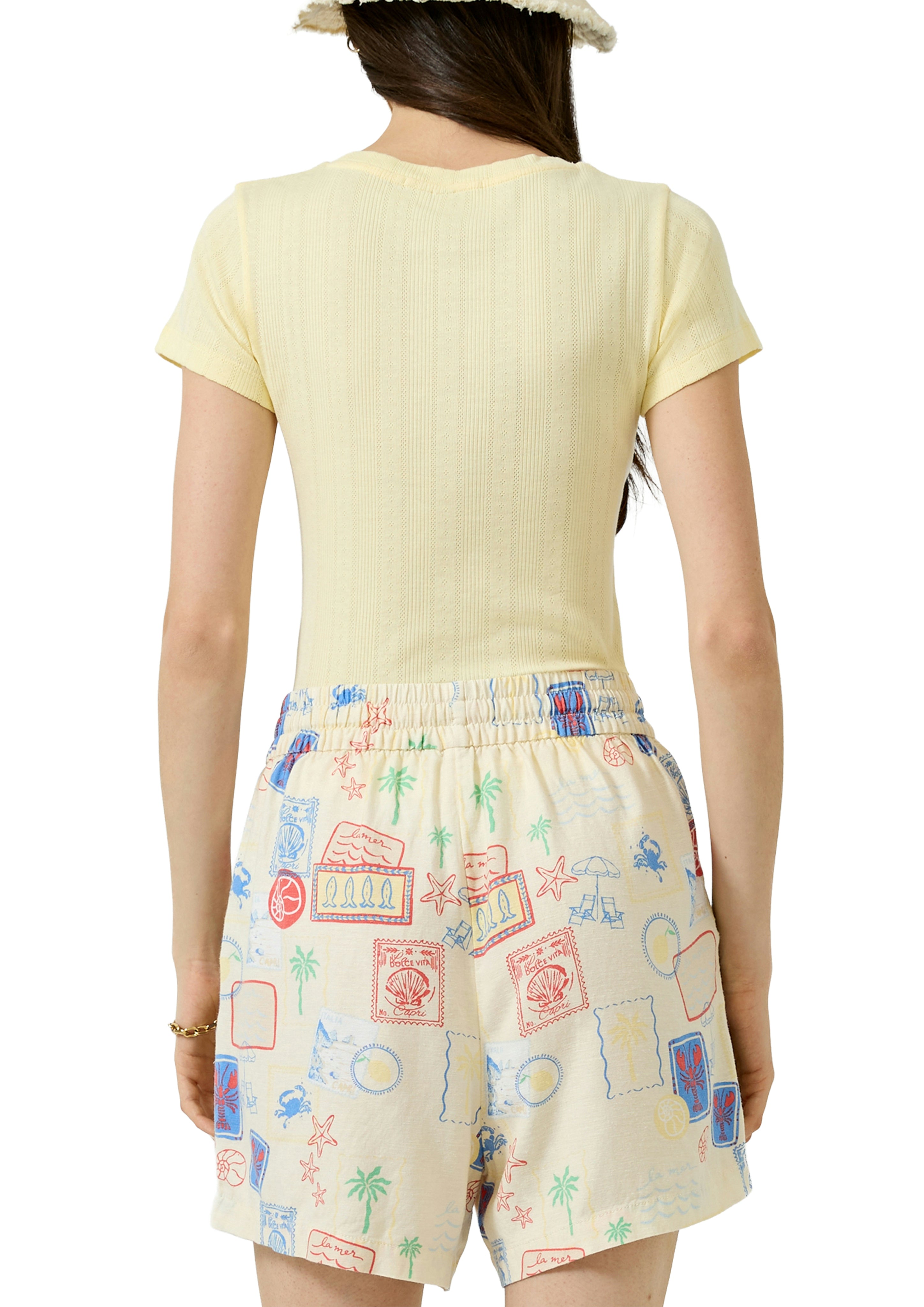 QS by S.Oliver Damen T-Shirts Yellow