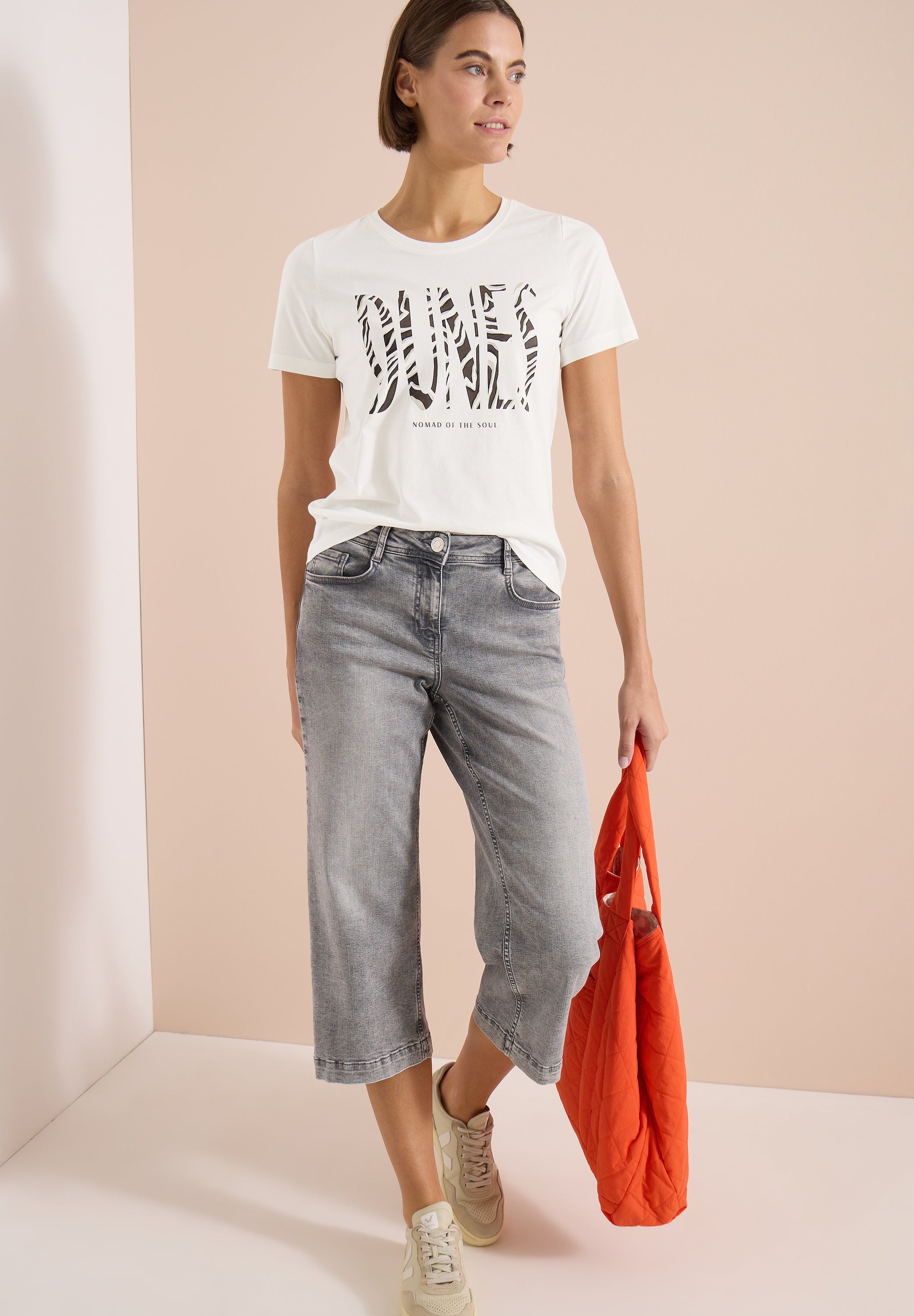 Cecil Damen T-Shirts Vanilla W
