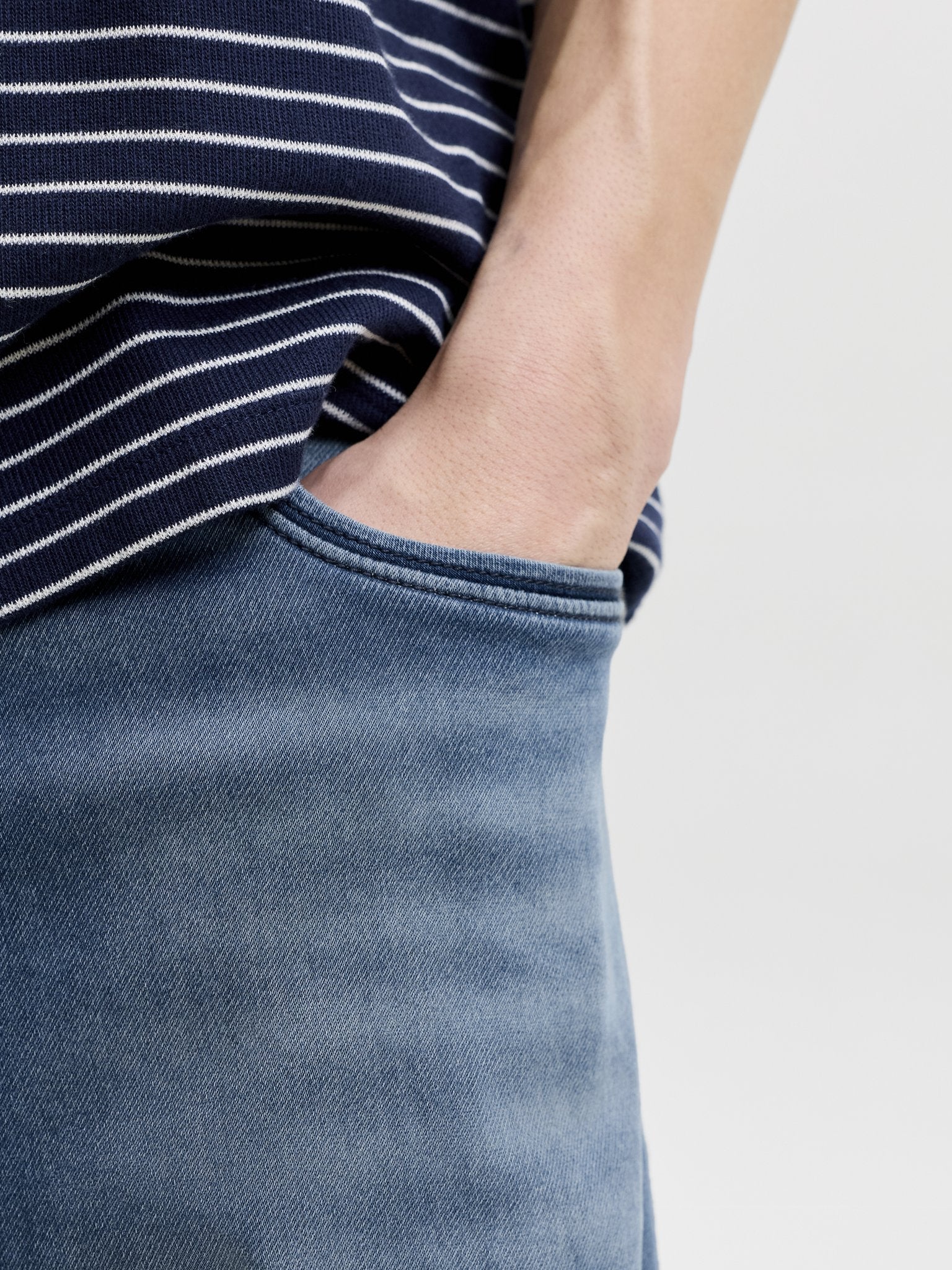 Jack & Jones Herren Shorts Blue Denim/Ligh