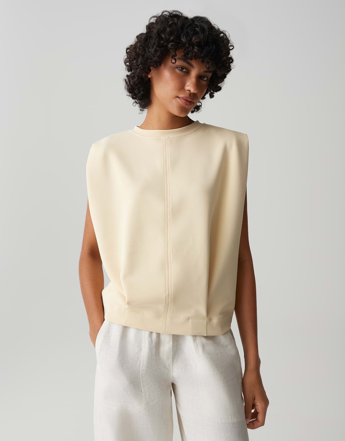Opus Damen Sweatshirts Honey Butter