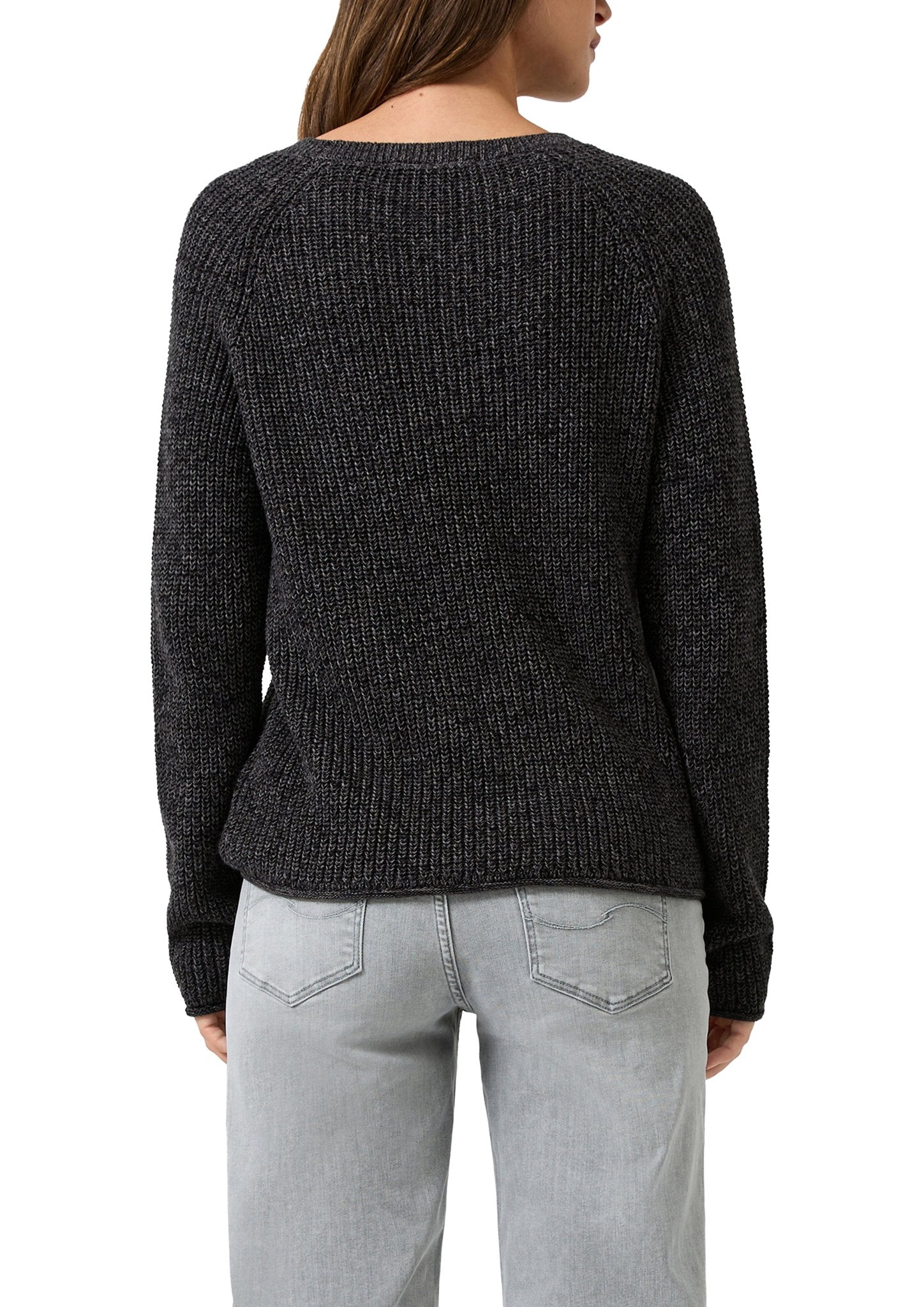 QS by S.Oliver Damen Pullover W Grey/Black