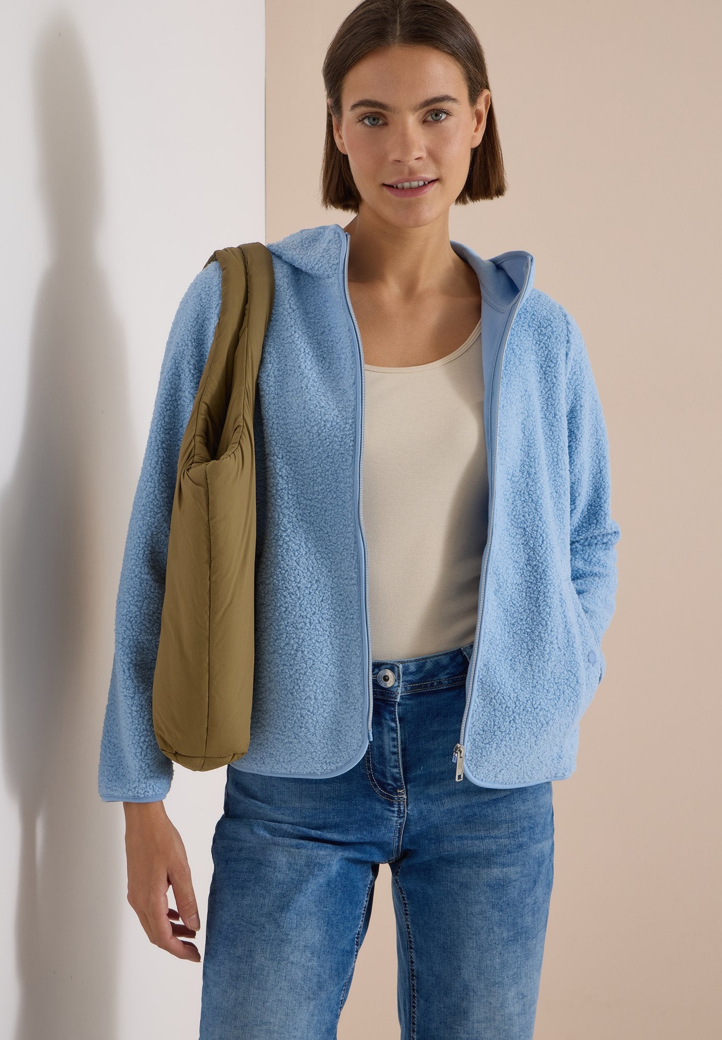 Cecil Damen T-Shirts Easy Blue