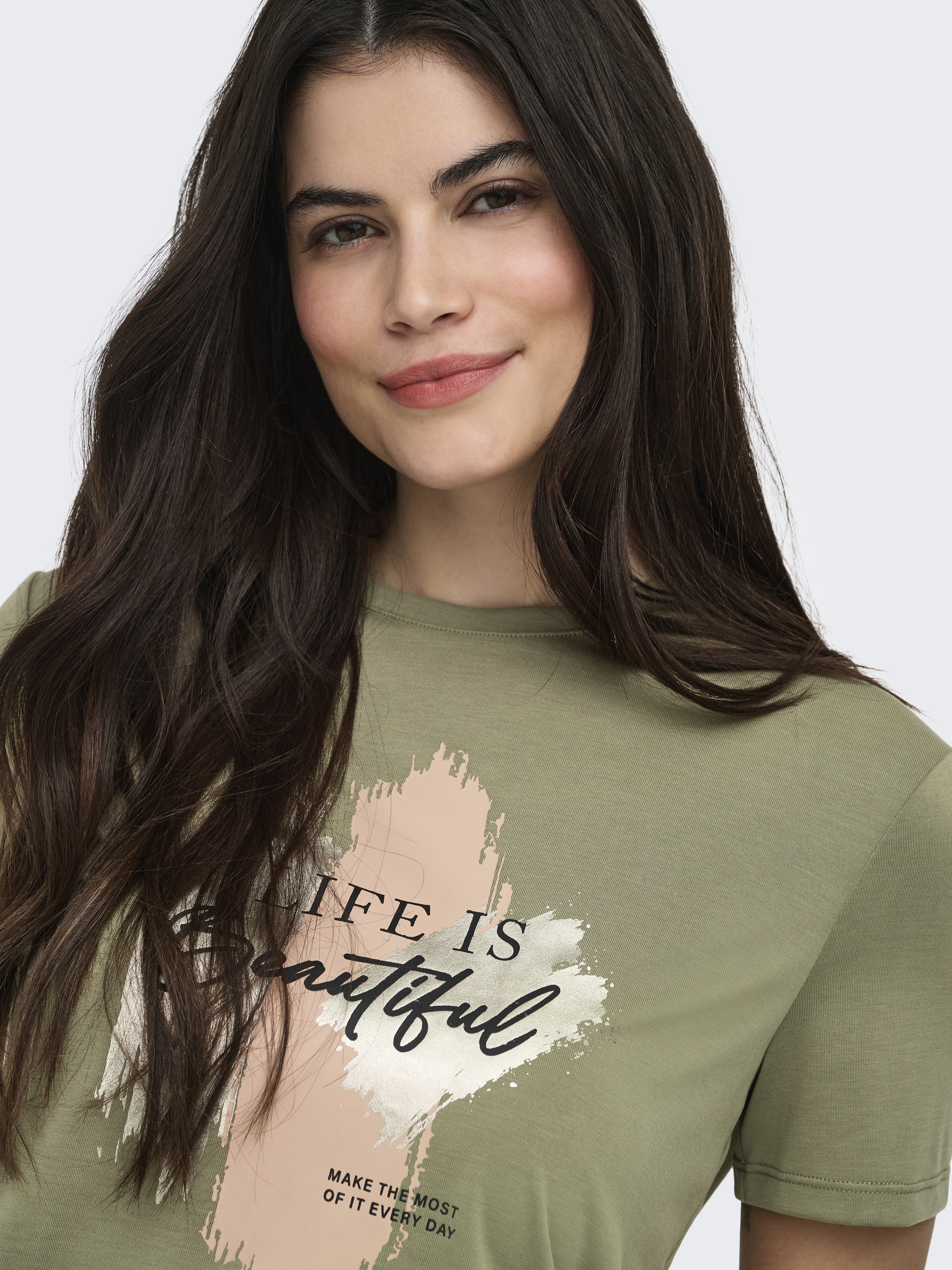 only Damen T-Shirts Mermaid/Life Is
