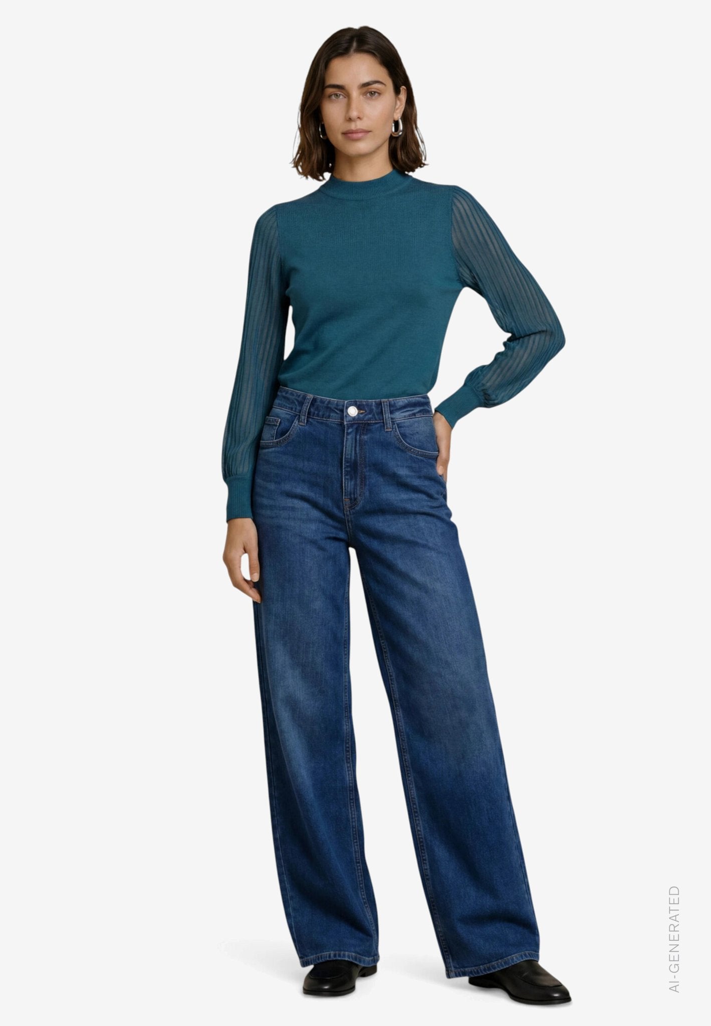 Zero Damen Pullover Green Forest