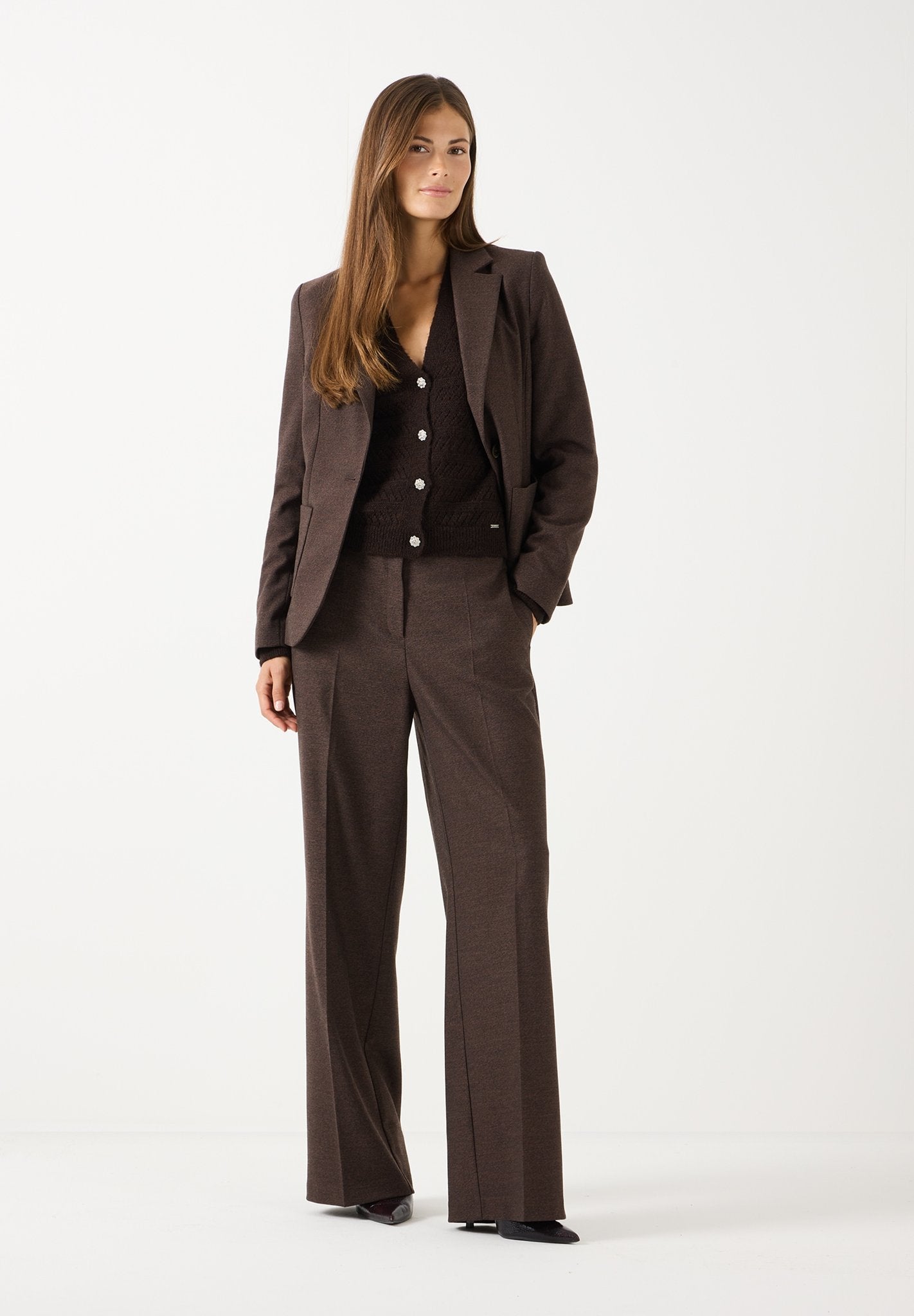 More & More Damen Hosen  Dark Espre