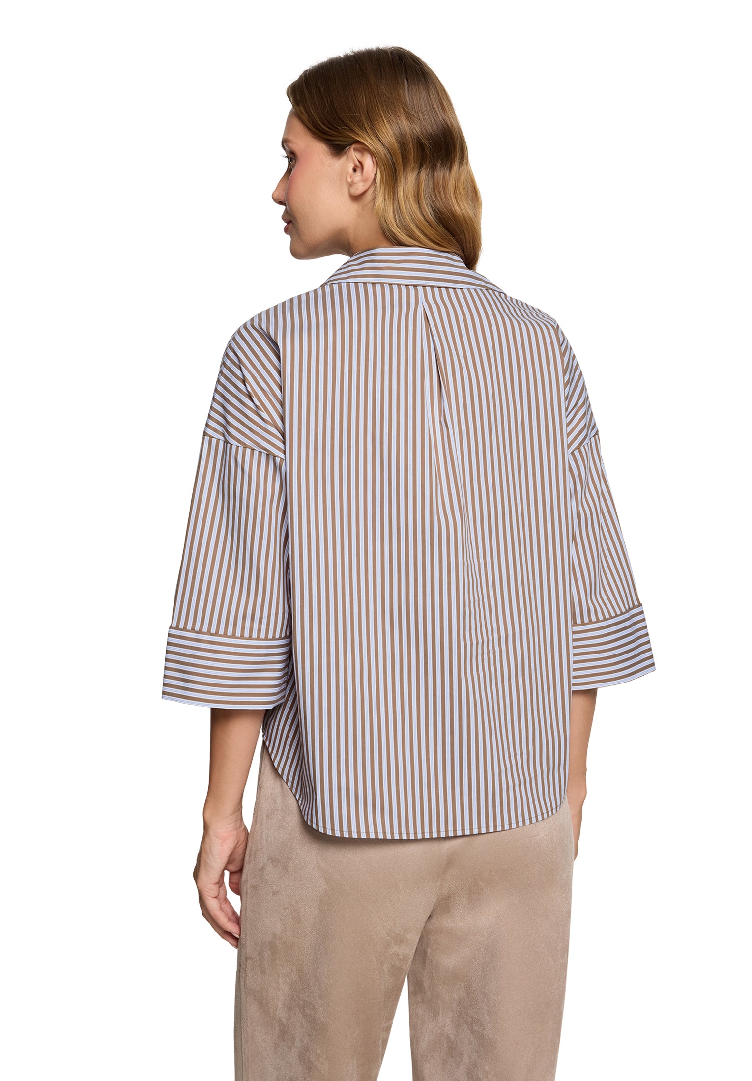 Betty & Co Damen Blusen Brown/Blue
