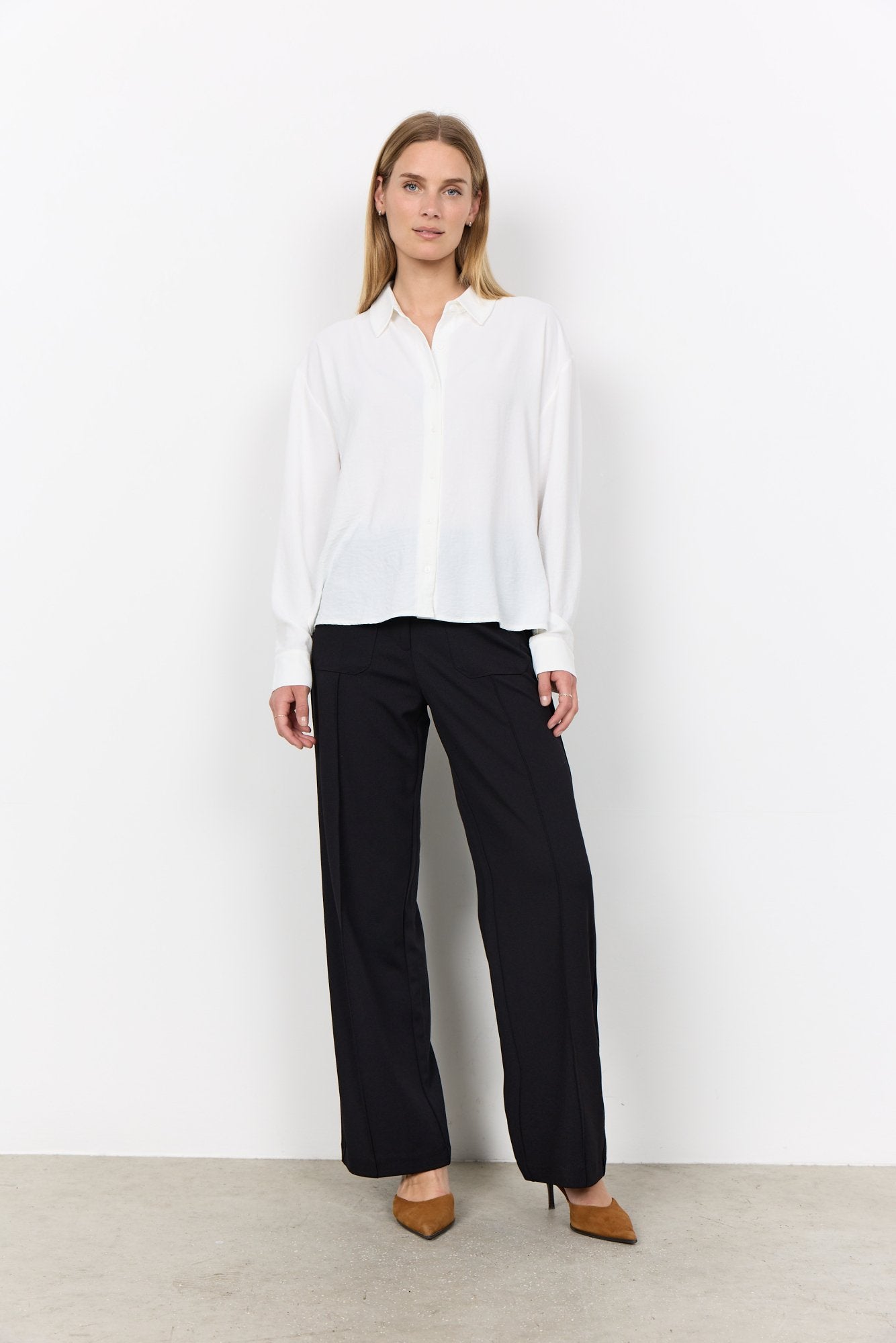 Soya Concept Damen T-Shirts Offwhite