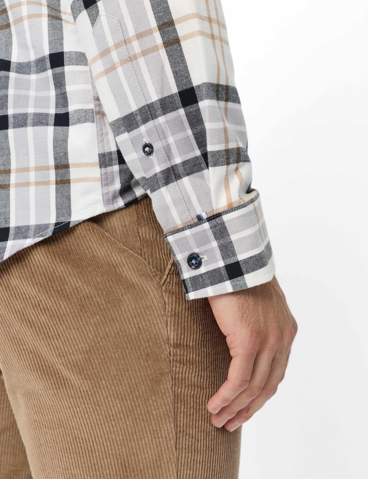 Brax Herren Hemden  Chalk White