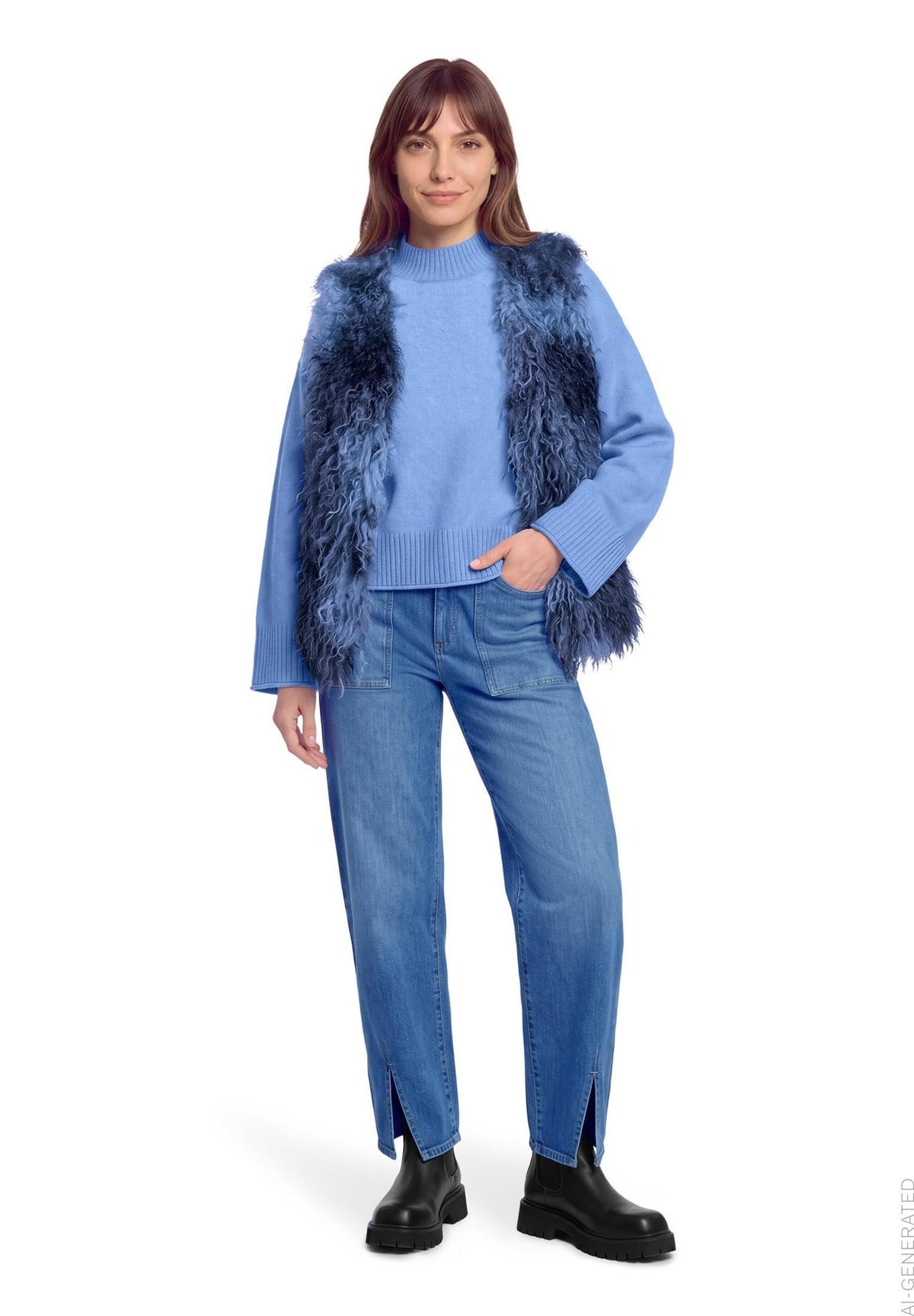 Betty & Co Damen Pullover Blue Melange