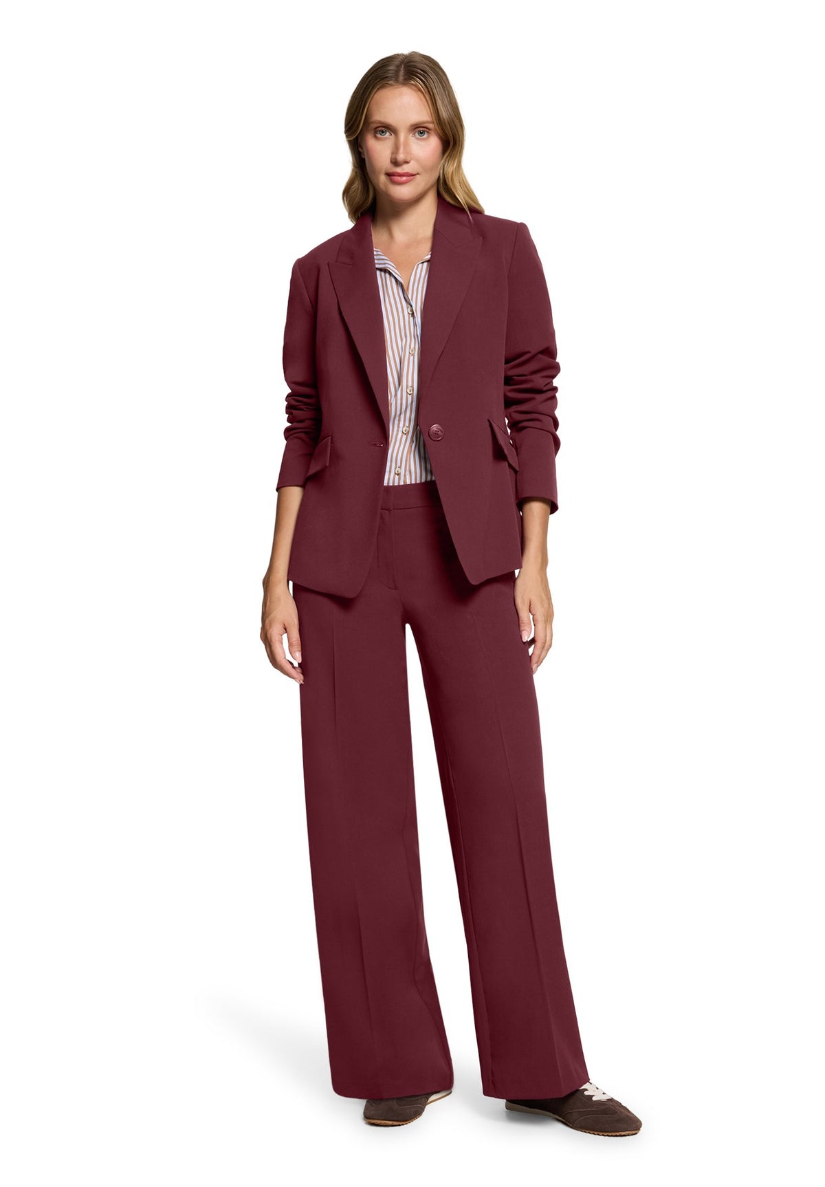 Betty & Co Damen Hosen Fall Burgundy
