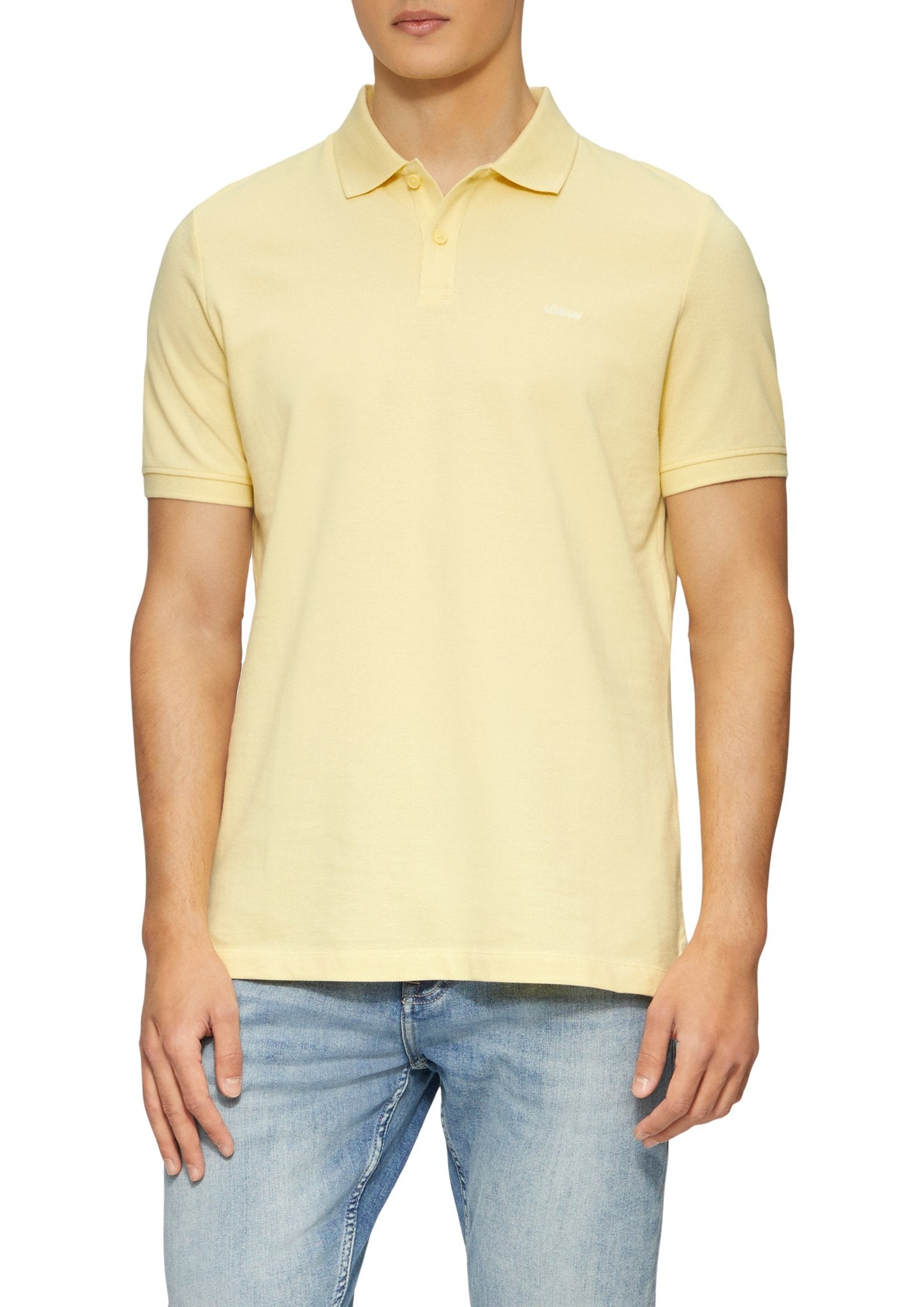 S. Oliver red Herren Polo-Shirts Yellow