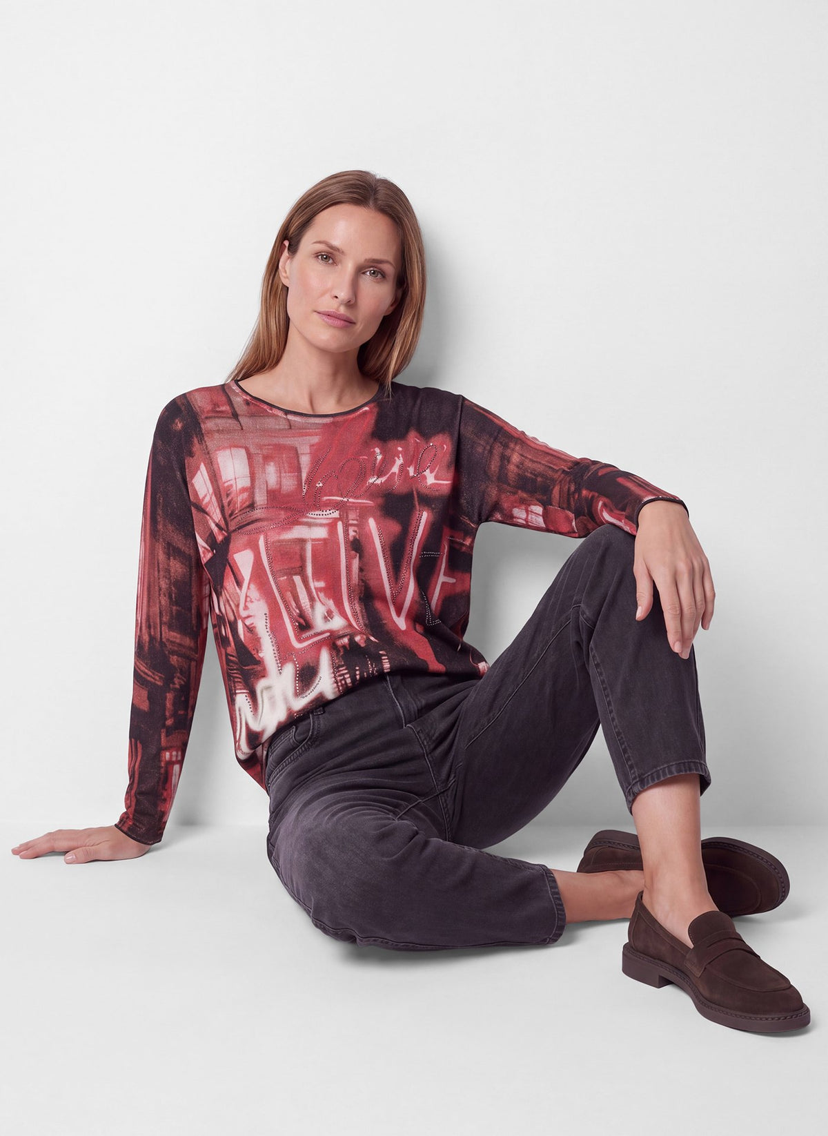 Rabe Damen Pullover Malve