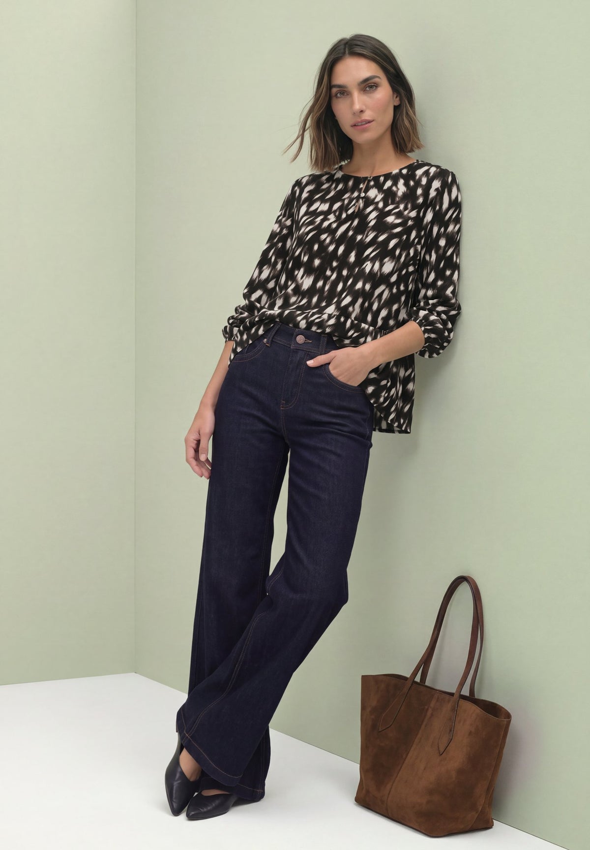 Street One Damen Blusen Black