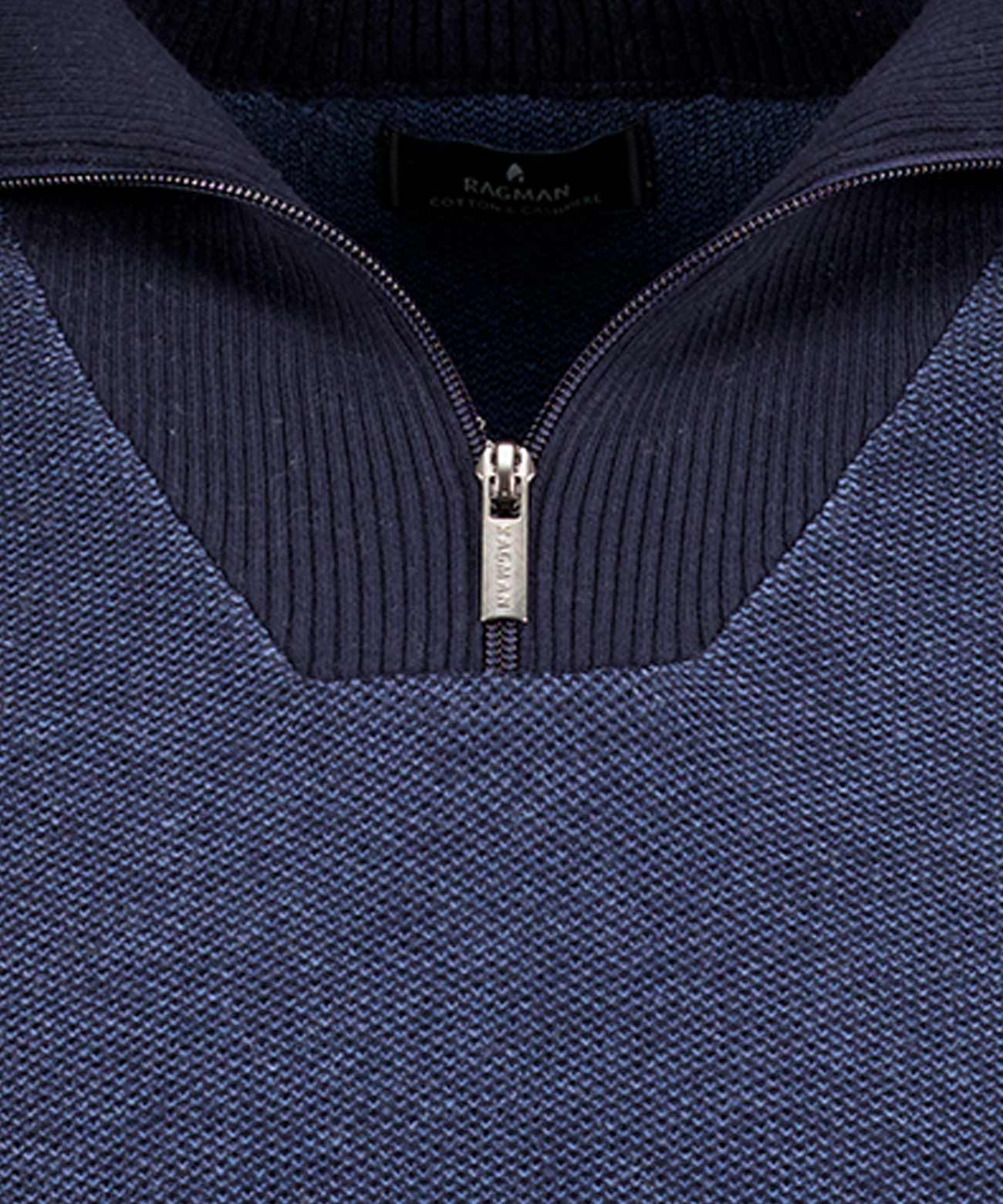 Ragman Herren Pullover  Dunkelblau
