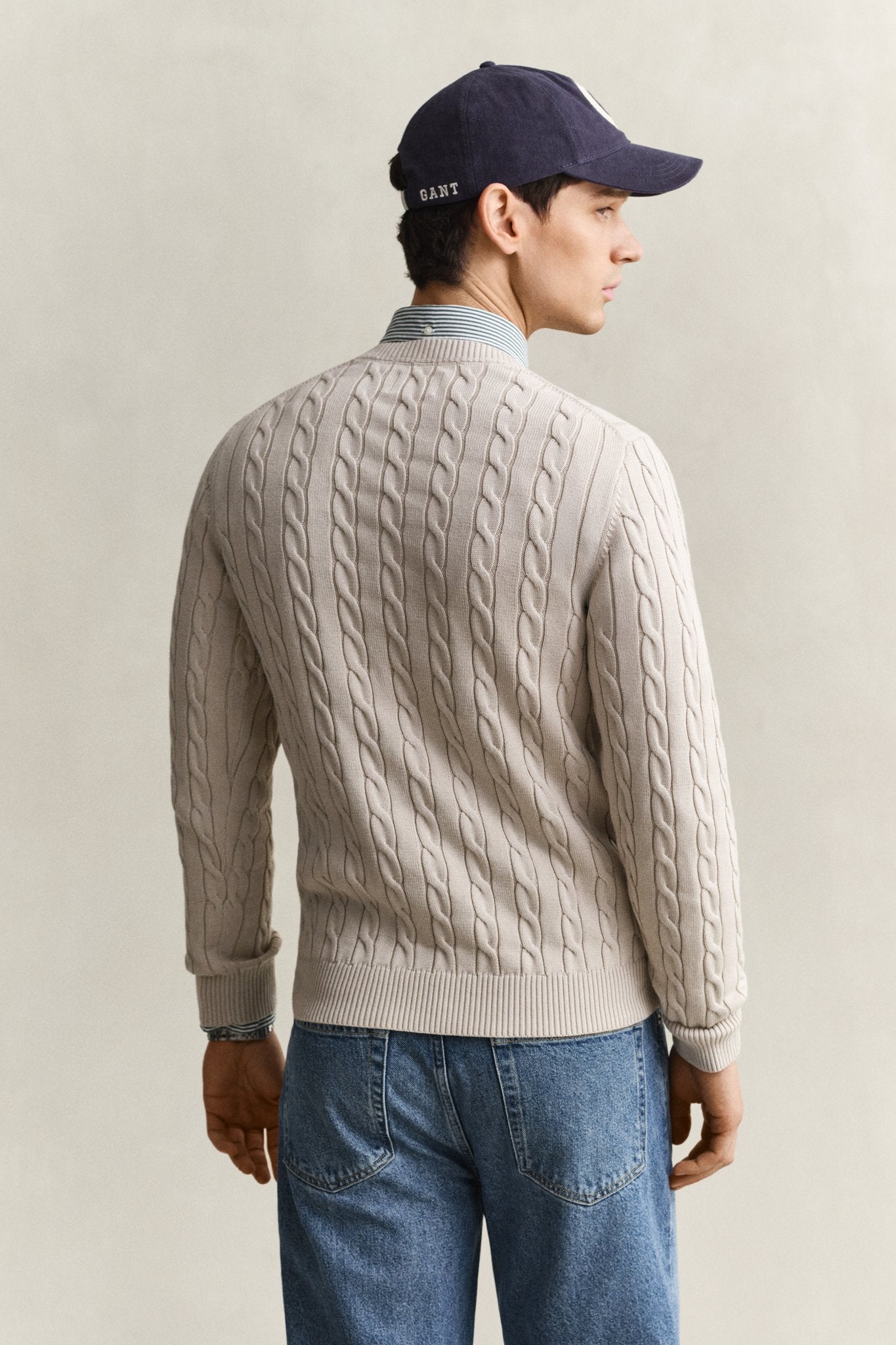Gant Herren Pullover Clay Beige