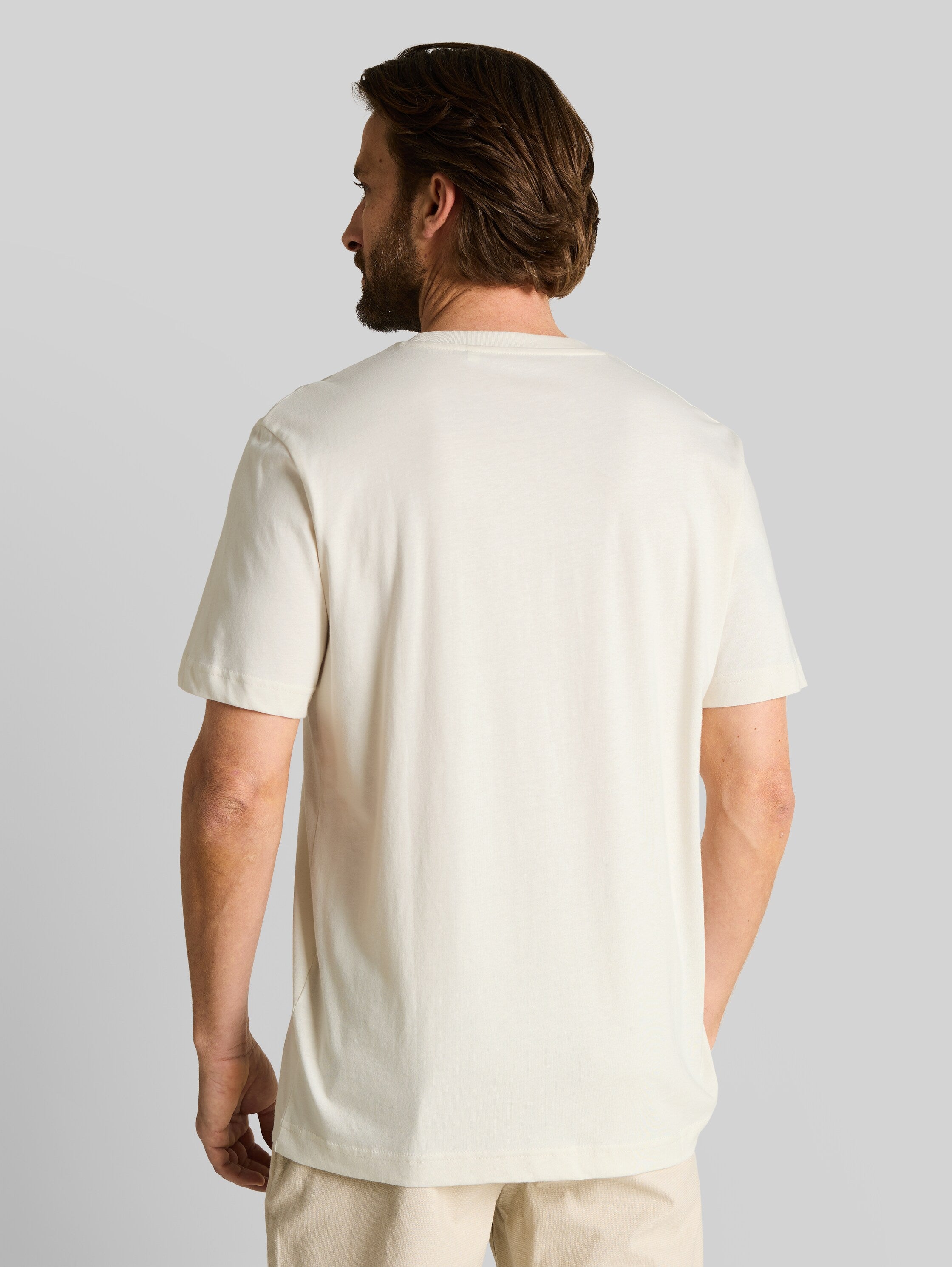 Tom Tailor Herren T-Shirts kurz Gardenia White