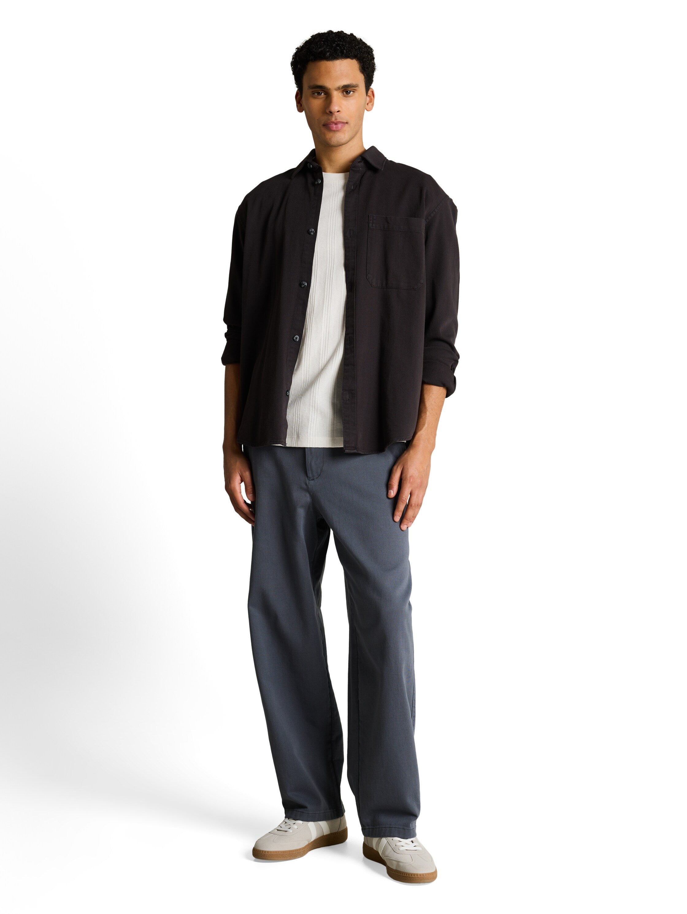 Tom Tailor denim Herren T-Shirts kurz Wool White