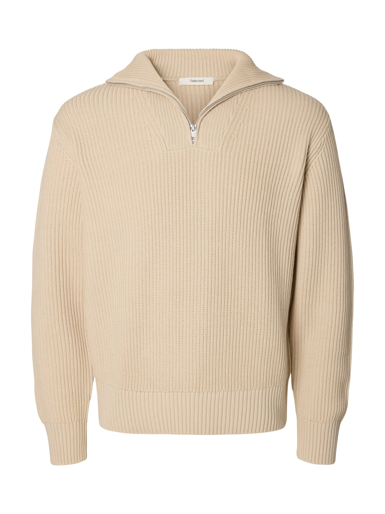 Selected homme Herren Pullover  Oatmeal