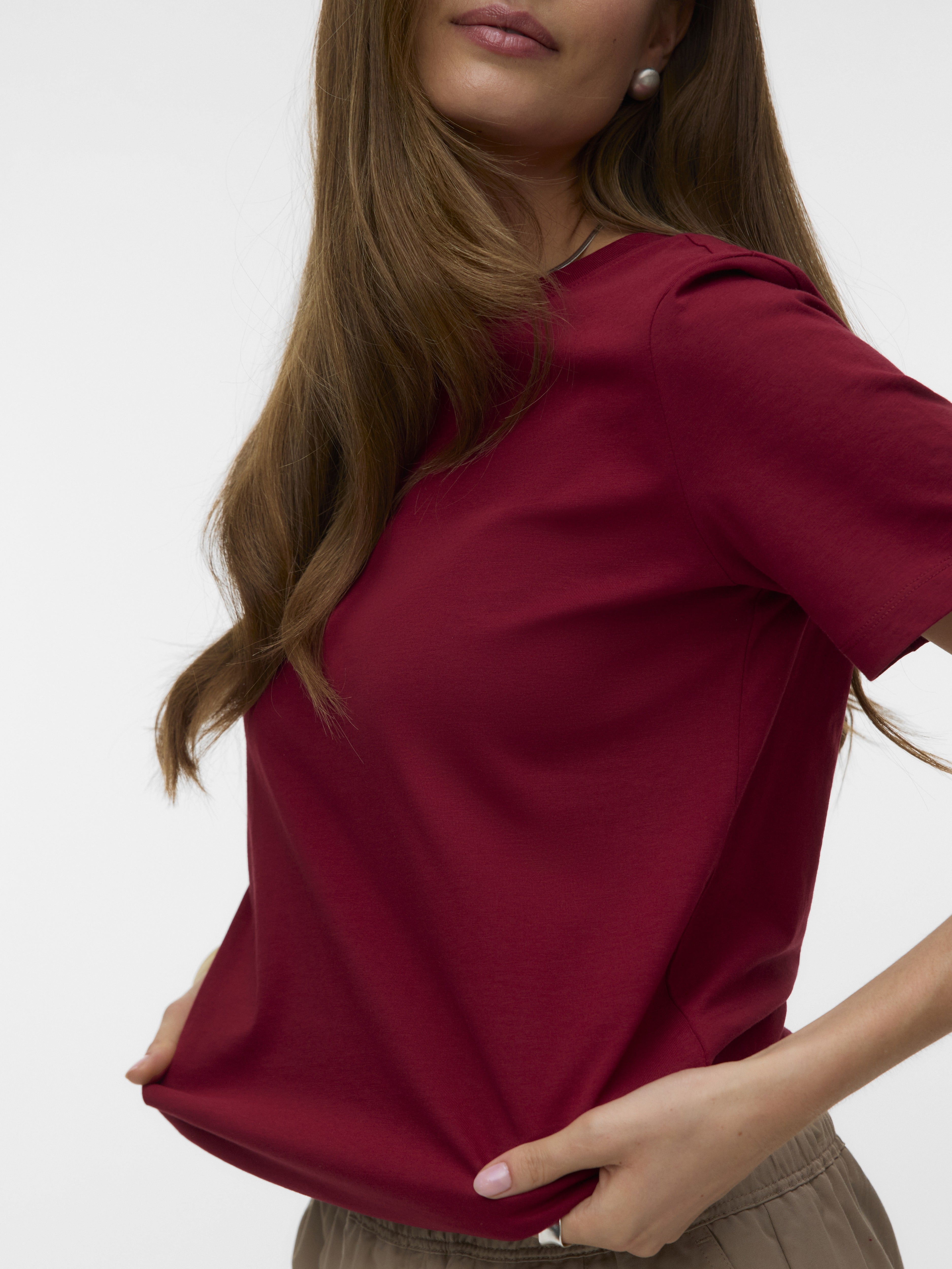 Vero Moda Damen T-Shirts Biking Red