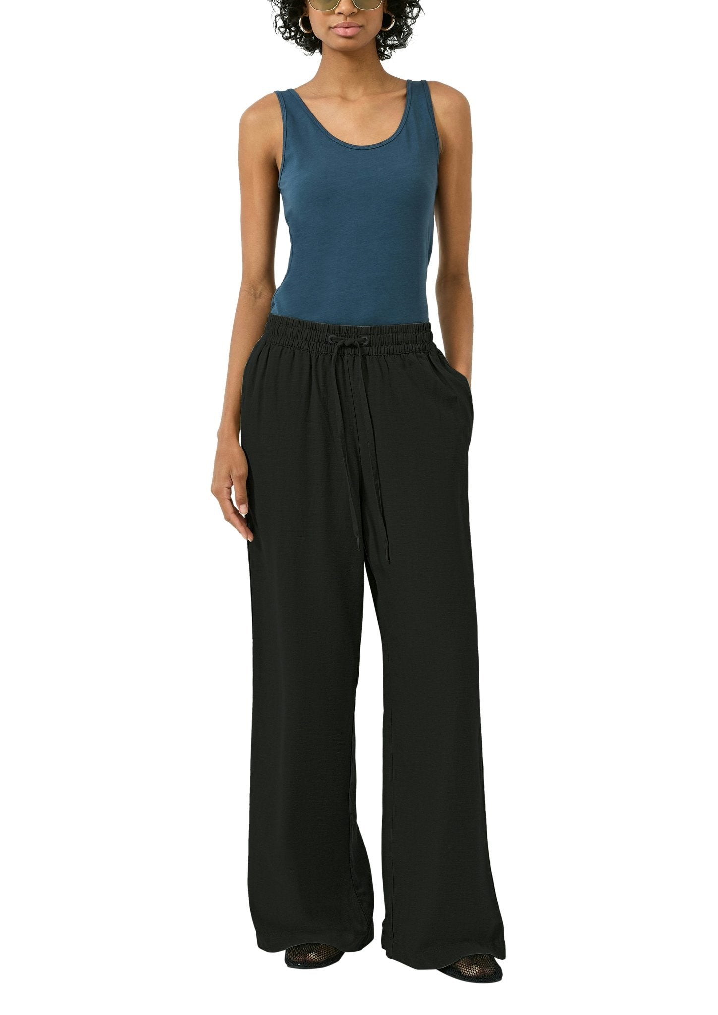 QS by S.Oliver Damen Hosen Grey/Black