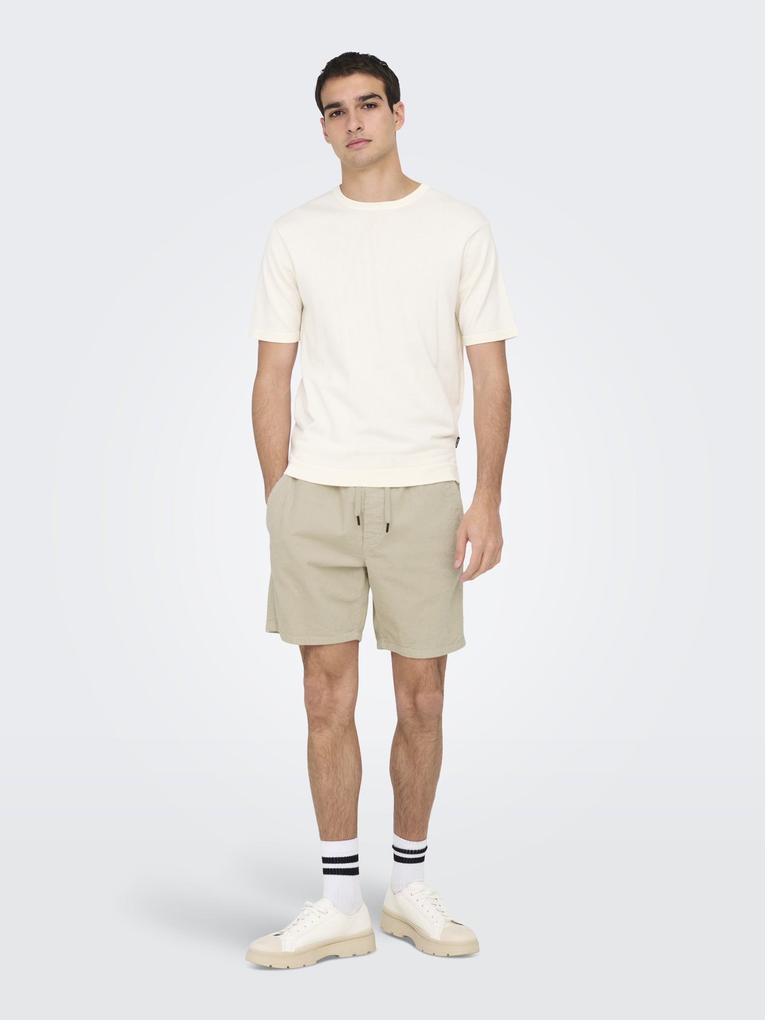 Only & Sons Herren Shorts Silver Lining