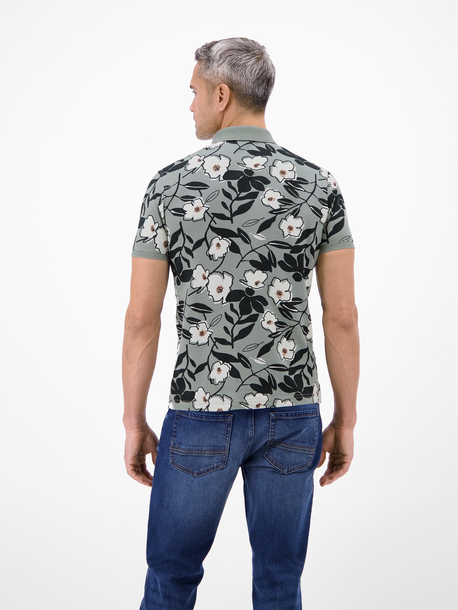 Lerros Herren Polo-Shirts Storm Grey