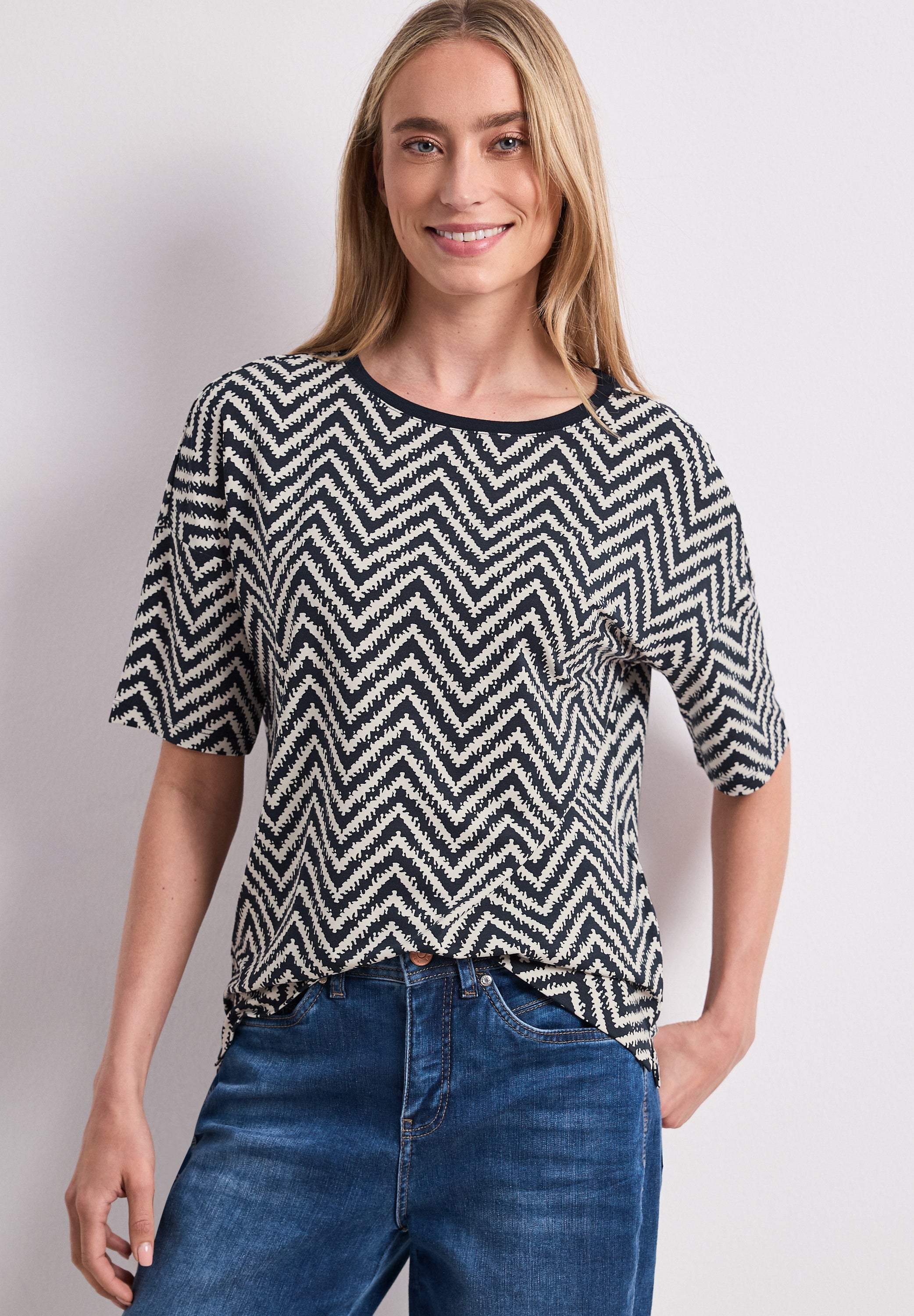 Street One Damen T-Shirts  Deep Blue