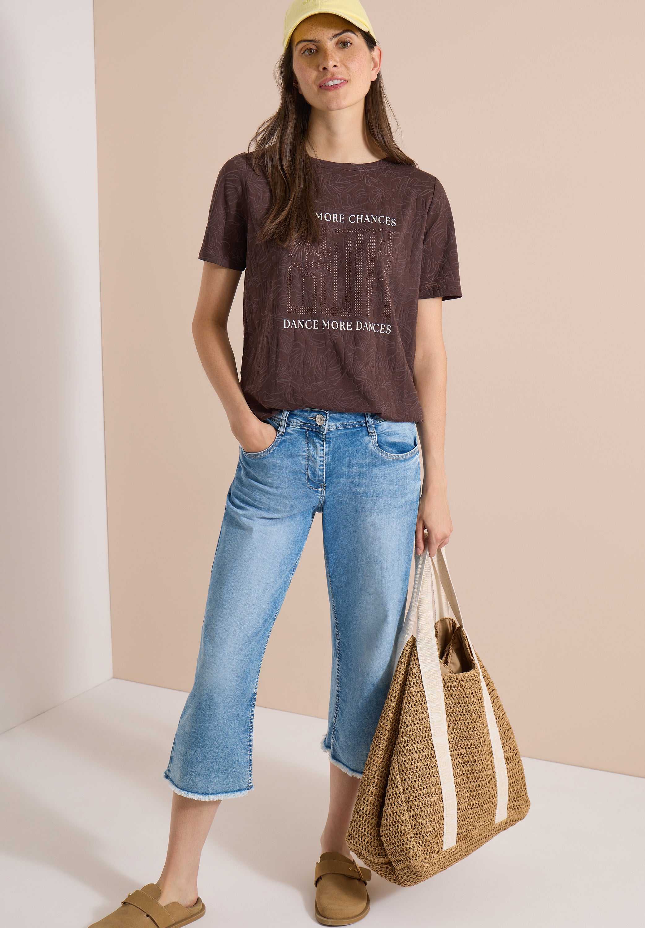 Cecil Damen T-Shirts  Brown Cac
