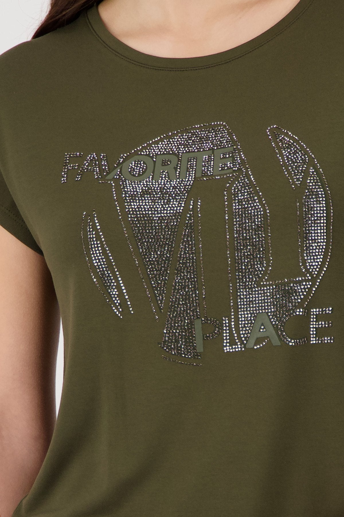 Monari Damen T-Shirts Olive