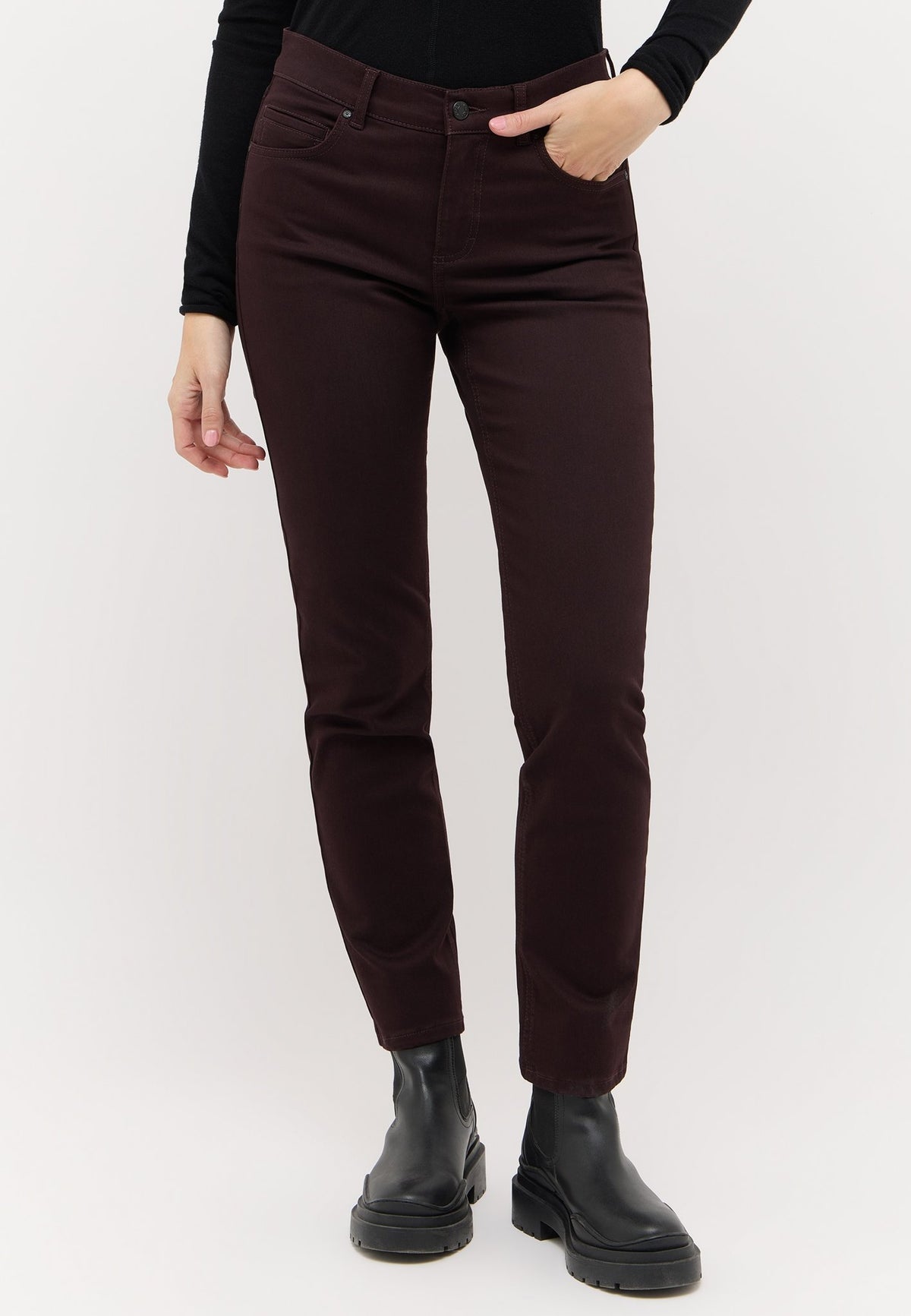 Angels Damen Jeans Deep Wine