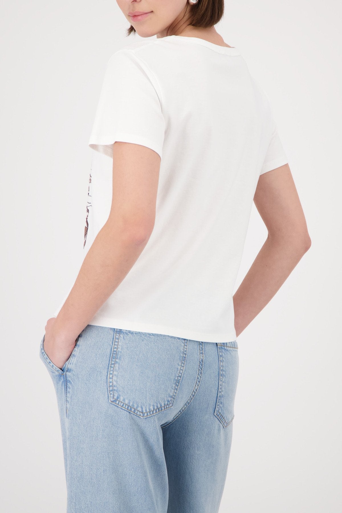 Monari Damen T-Shirts  Cream