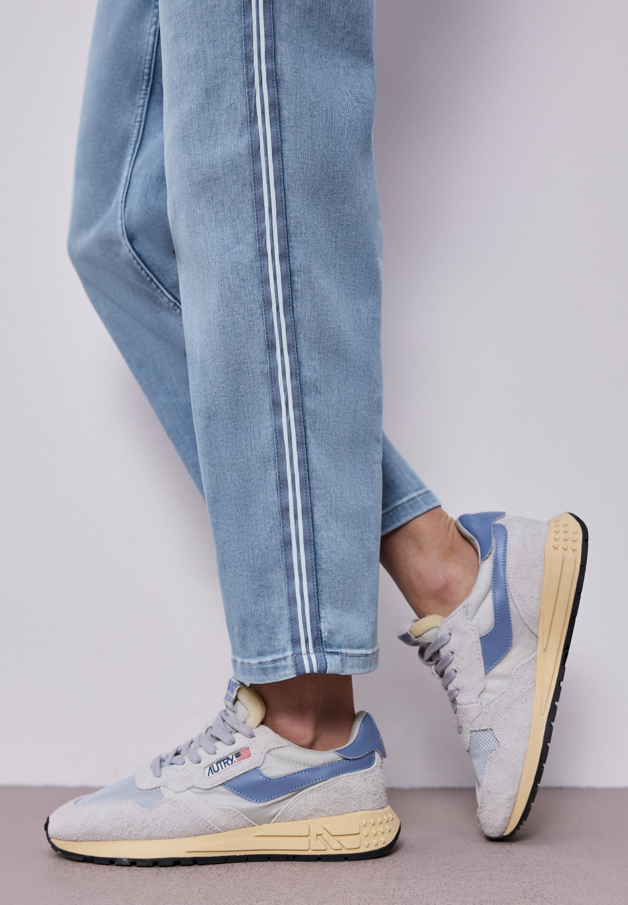 Street One Damen Hosen Light Blu